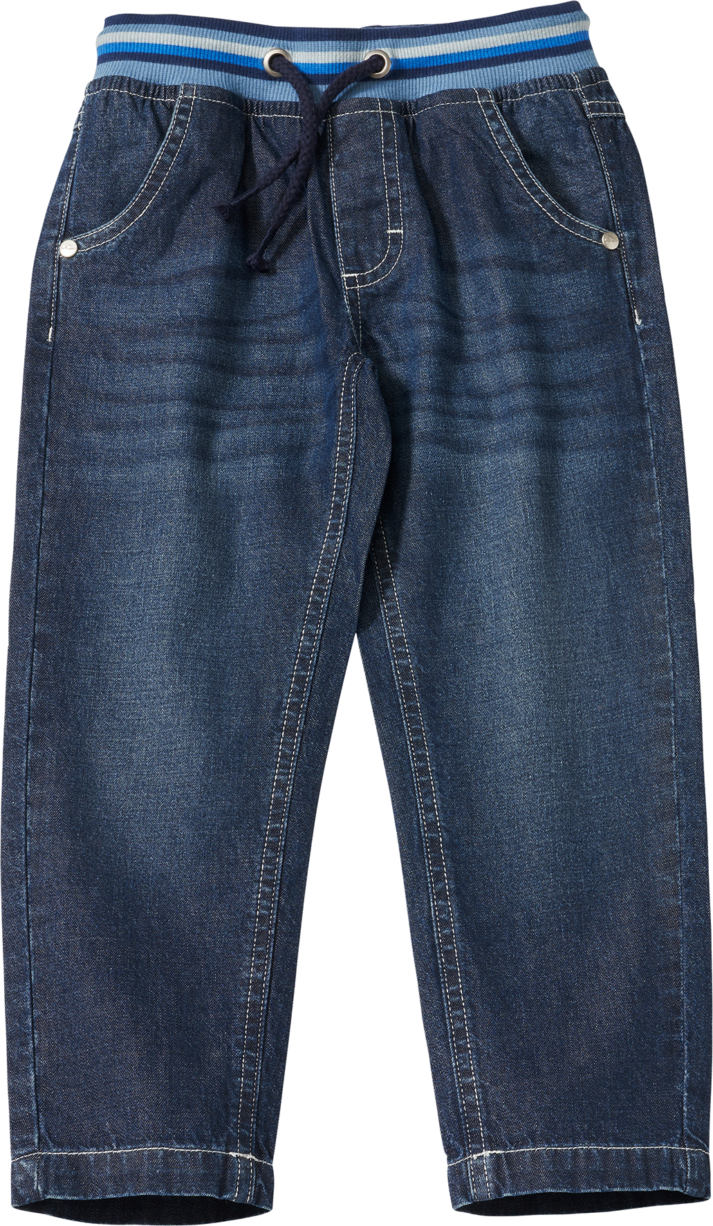 Jeans mit geradem Schnitt, blau, Gr. 104