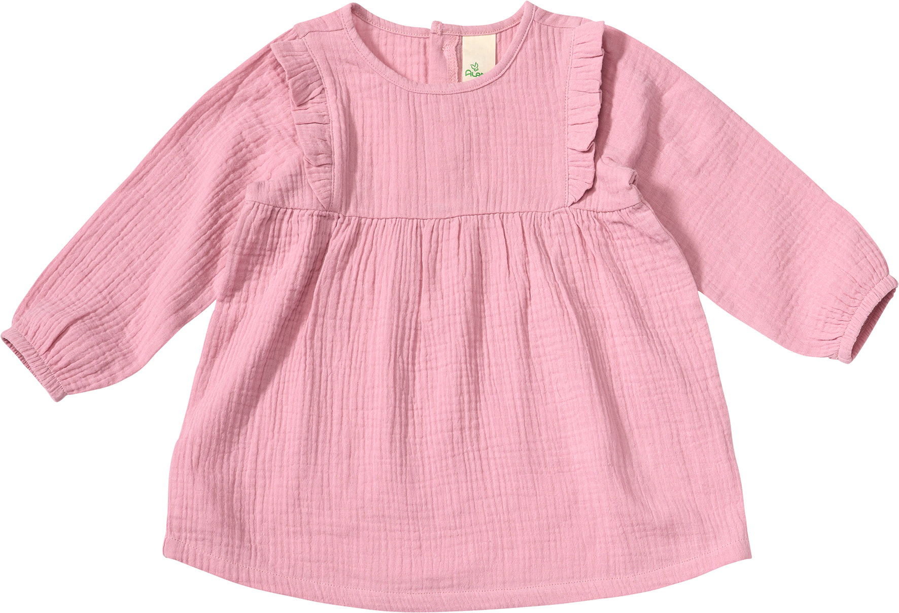 Langarmshirt aus Musselin, rosa, Gr. 104