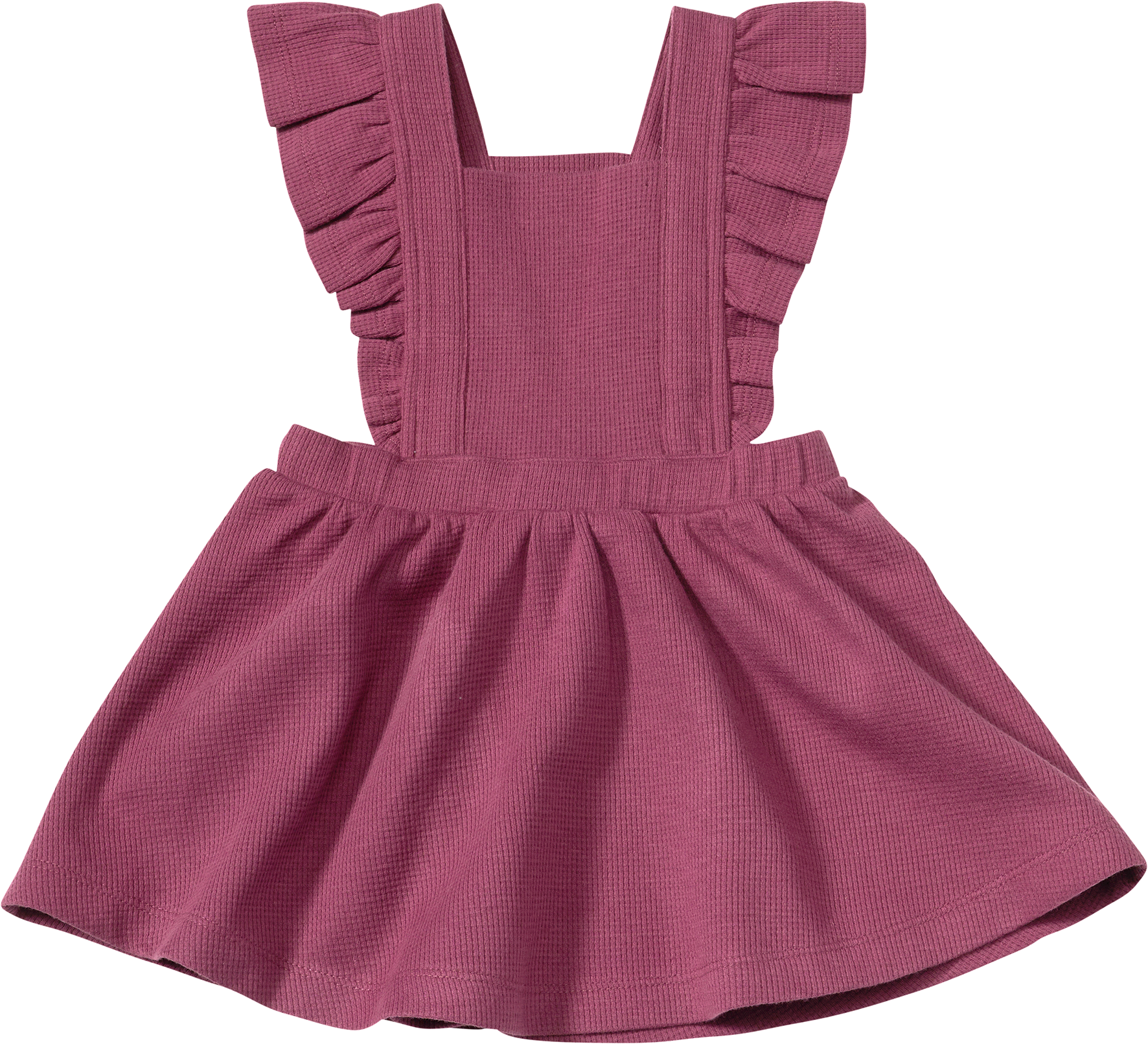 Kleid in Waffel-Optik, beere, Gr. 80