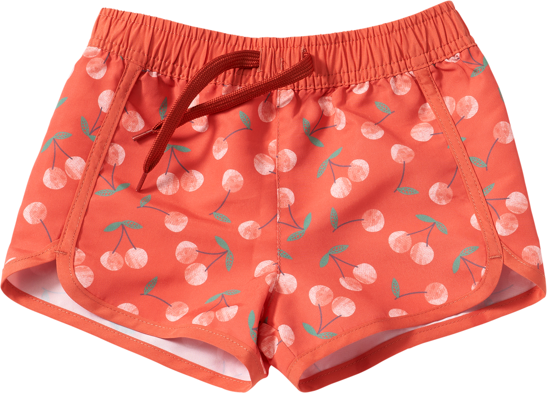 Badehose mit Kirschen-Muster, rot, Gr. 86/92