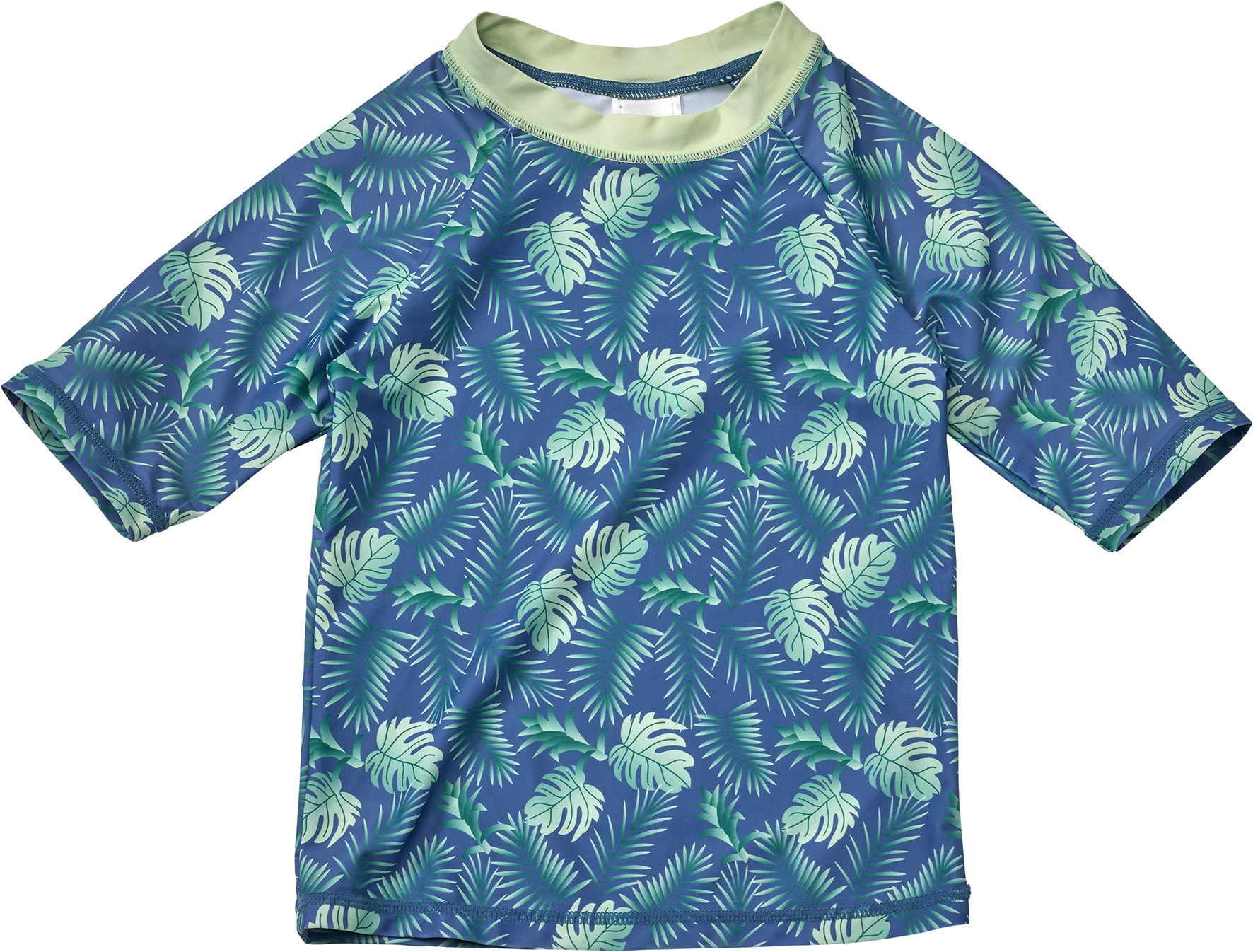 UV Shirt mit Pflanzen-Muster, blau, Gr. 110/116