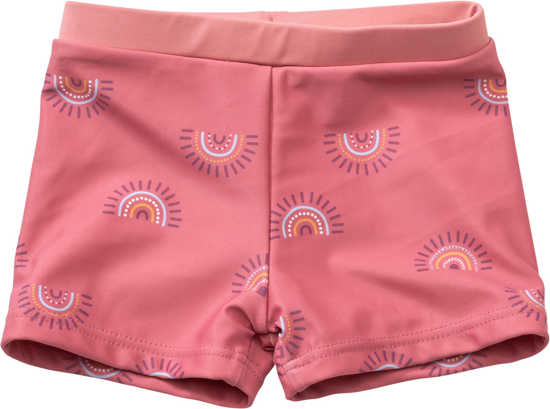 Badehose mit Regenbogen-Muster, rosa, Gr. 74/80