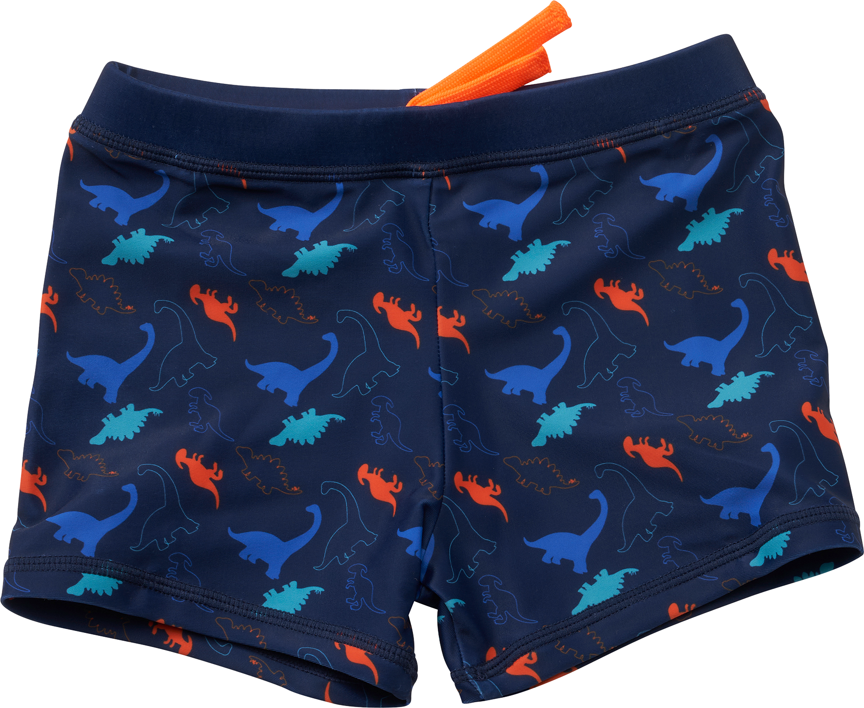 Badehose mit Dino-Muster, blau, Gr. 110/116