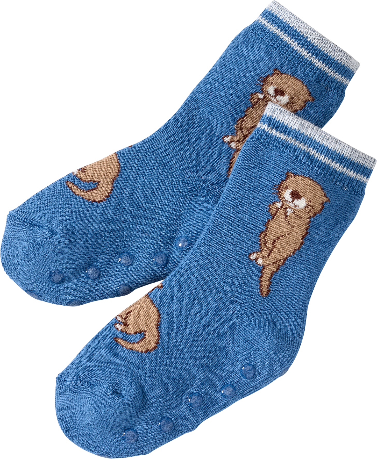 ABS Socken mit Otter-Motiv, blau, Gr. 19/22