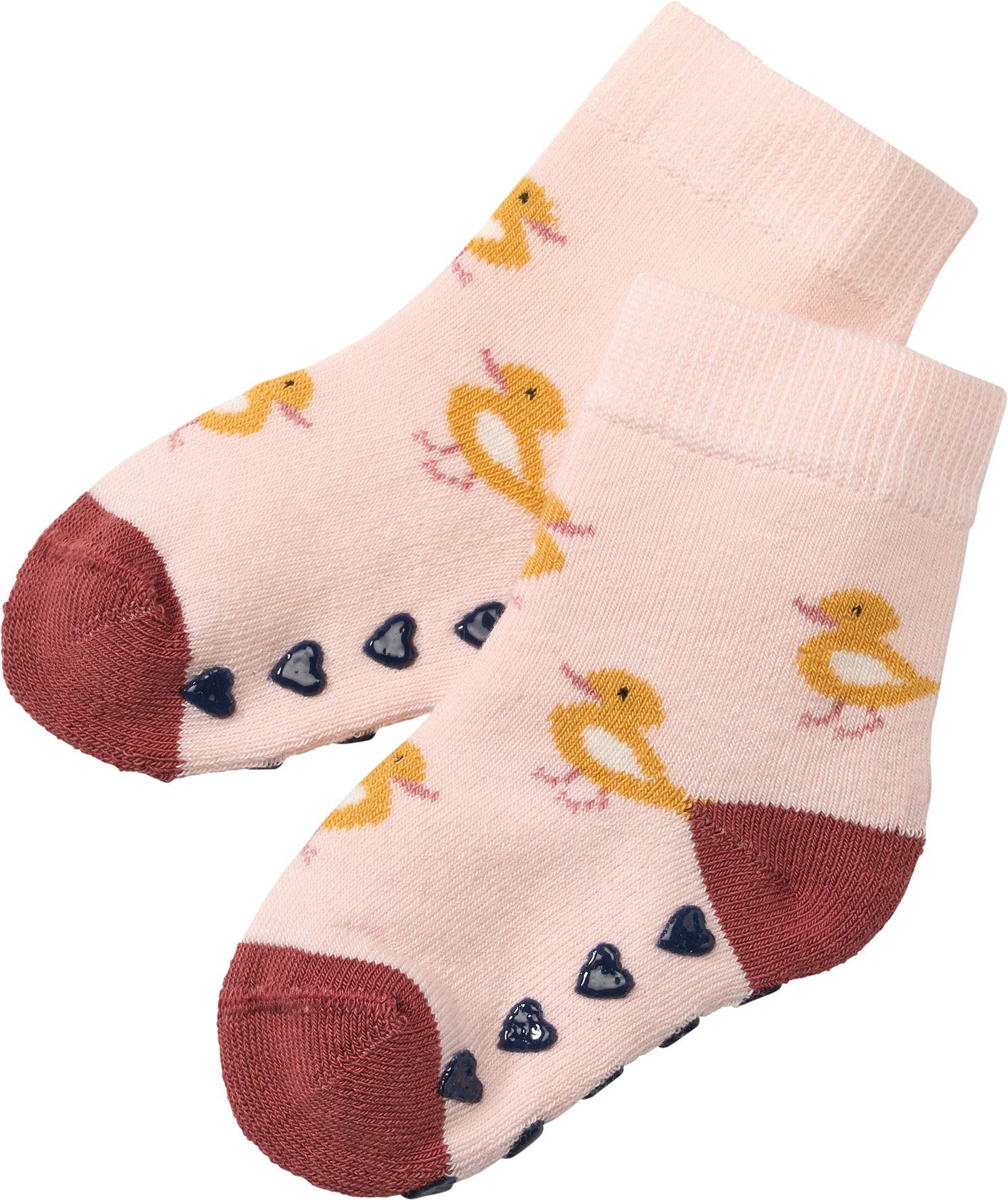 ABS Socken mit Küken-Motiv, rosa, Gr. 19/22