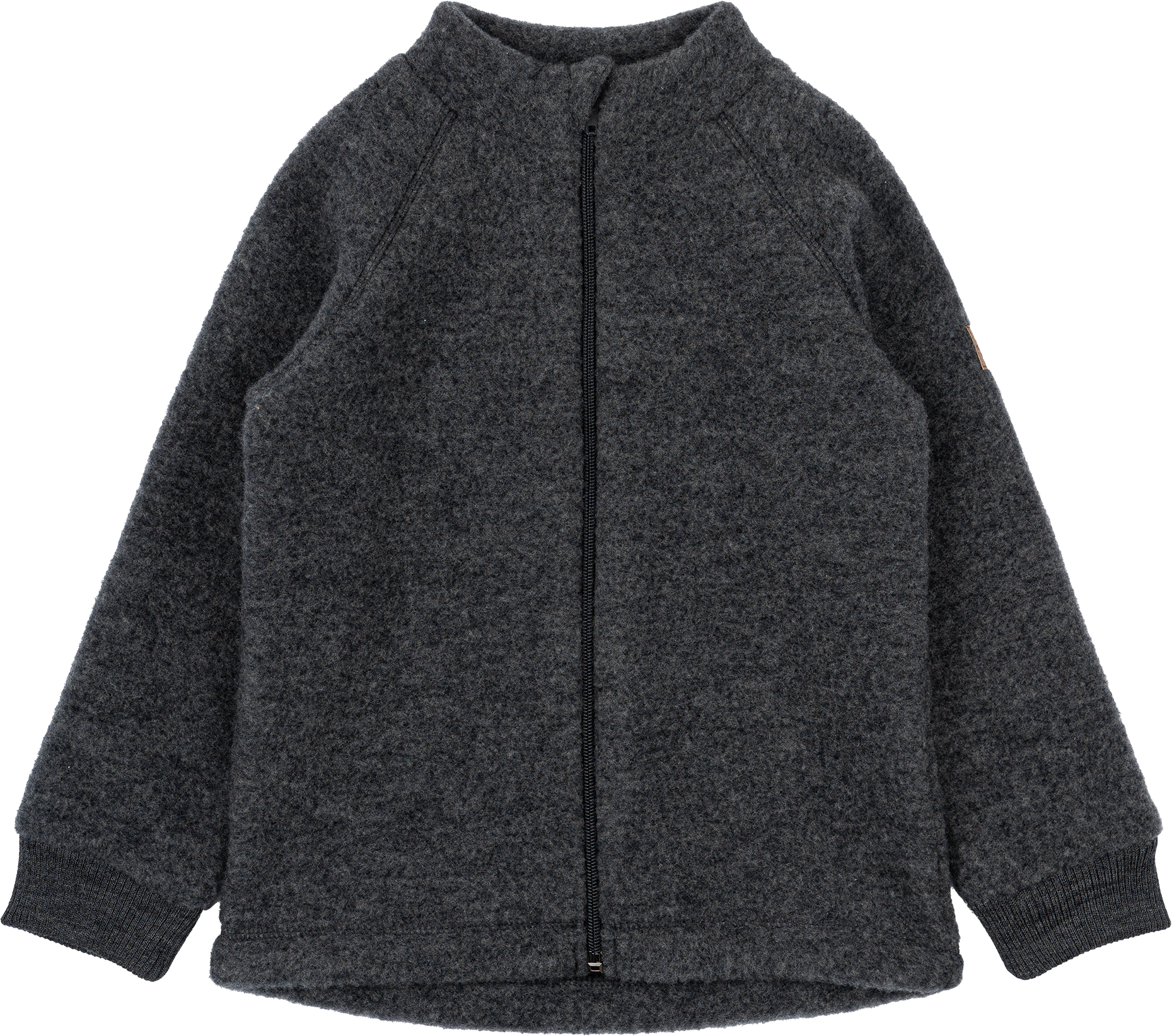 Jacke mit Merinowolle, grau, Gr. 122/128