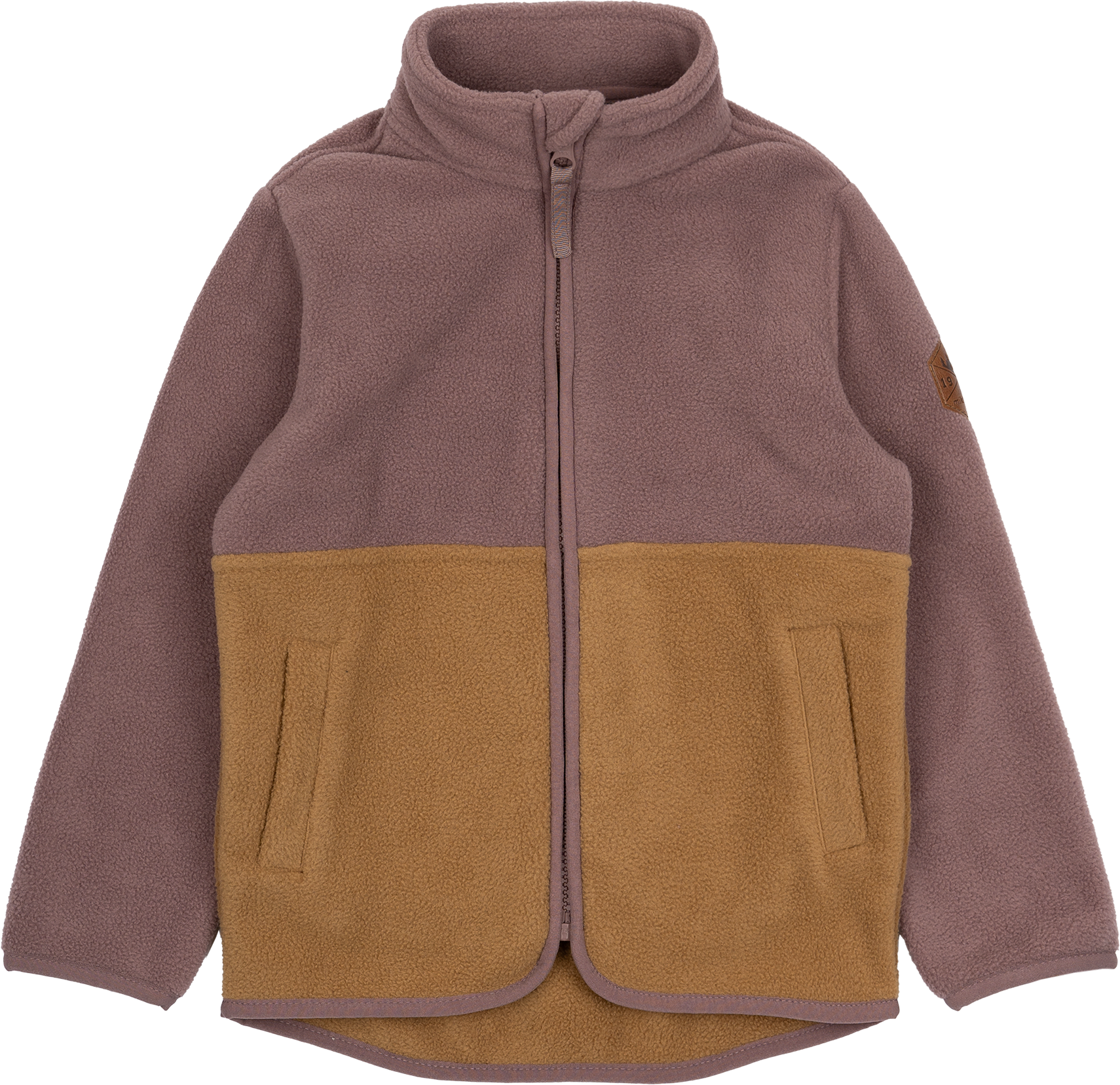 Fleecejacke, rosa & braun, Gr. 98/104