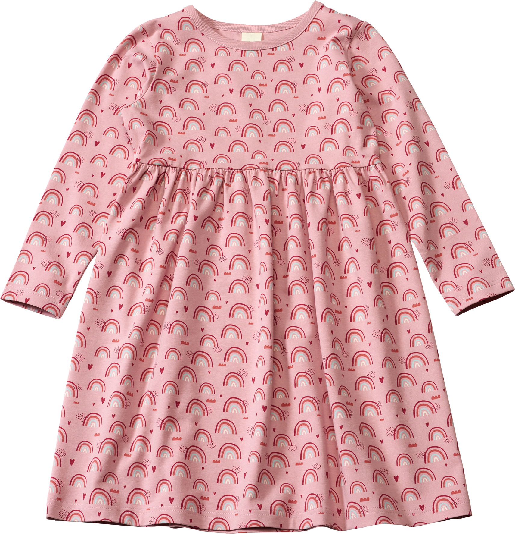 Kleid Pro Climate mit Regenbogen-Muster, rosa, Gr. 116