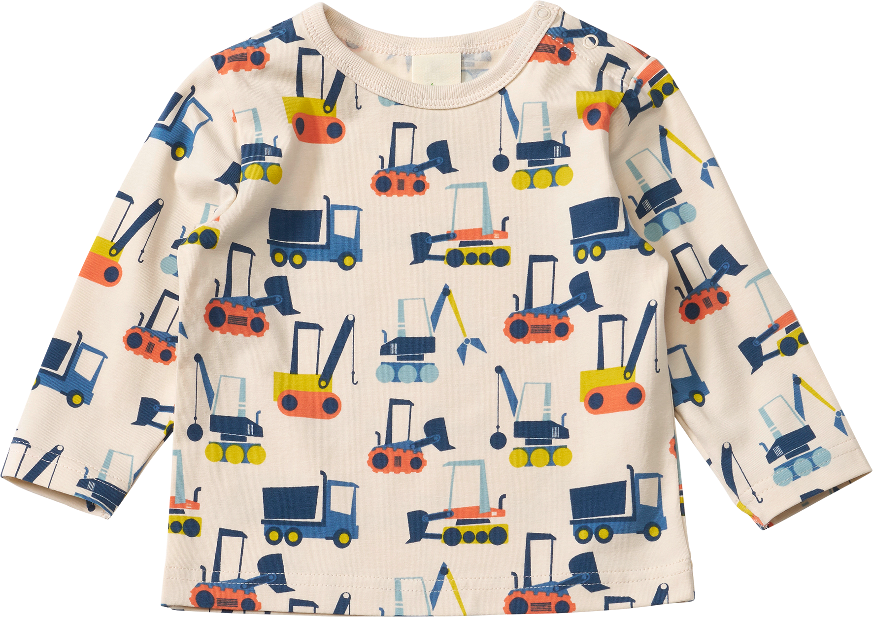 Langarmshirt Pro Climate mit Fahrzeug-Muster, beige, Gr. 80