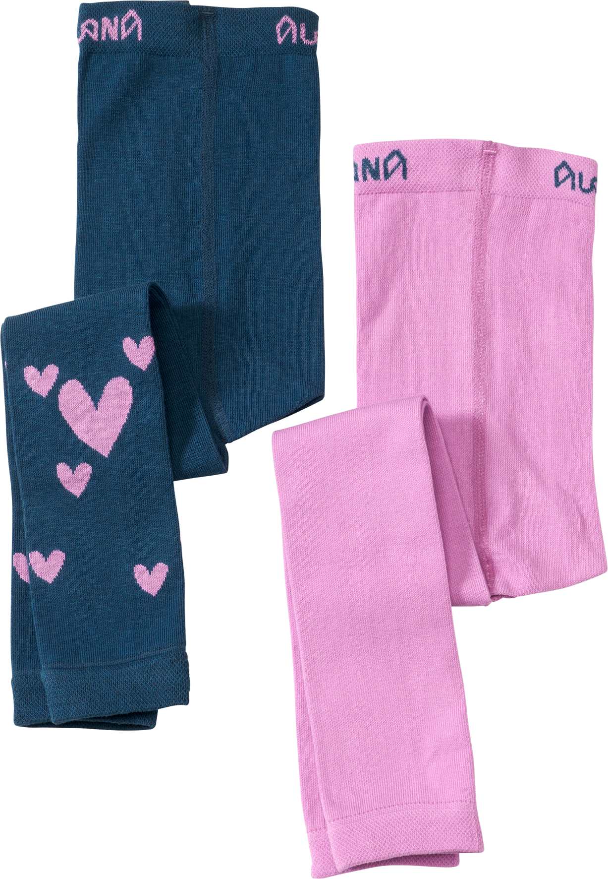 Leggings, lila + blau, Gr. 122/128