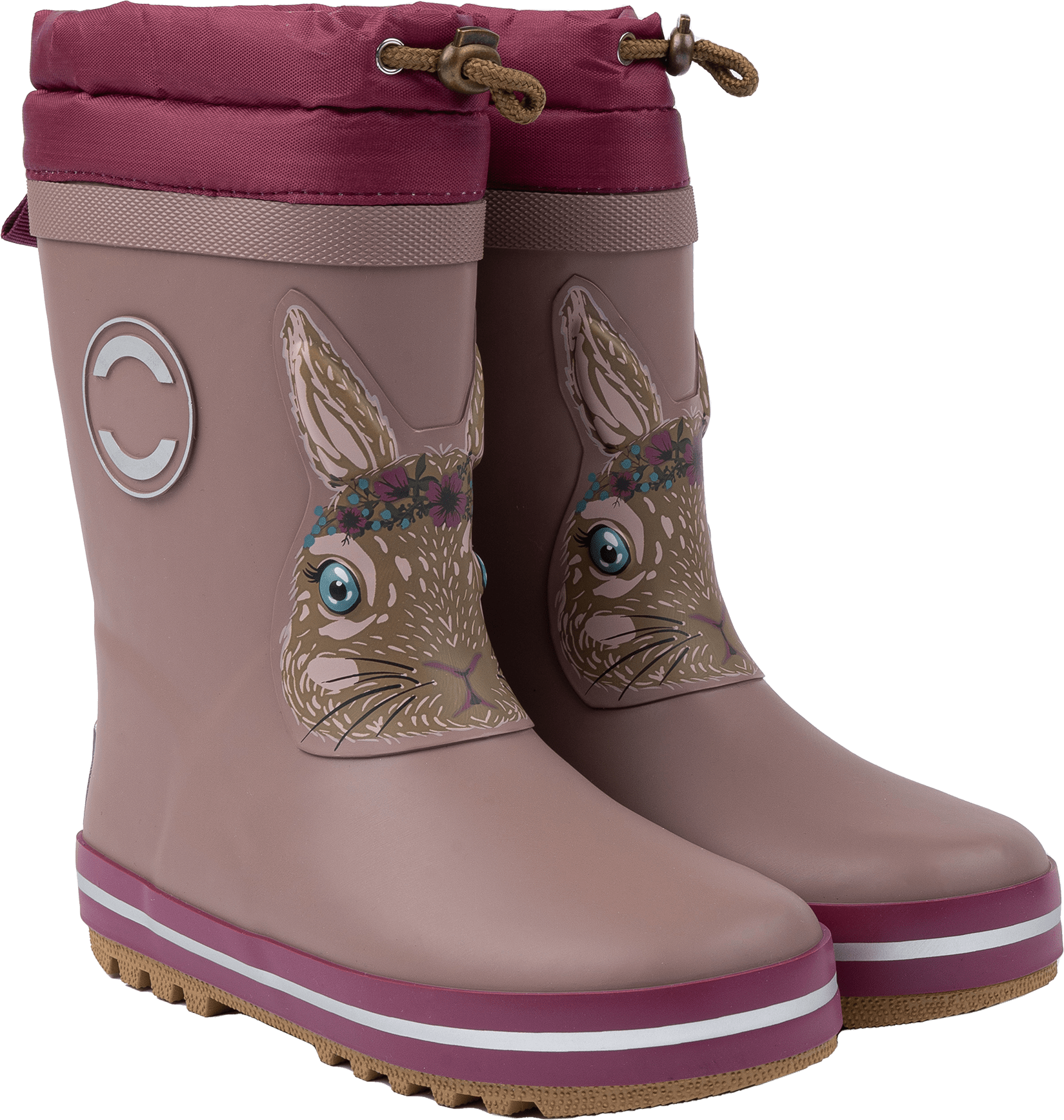 Thermostiefel mit Hasen-Applikation, pink, Gr. 26/27