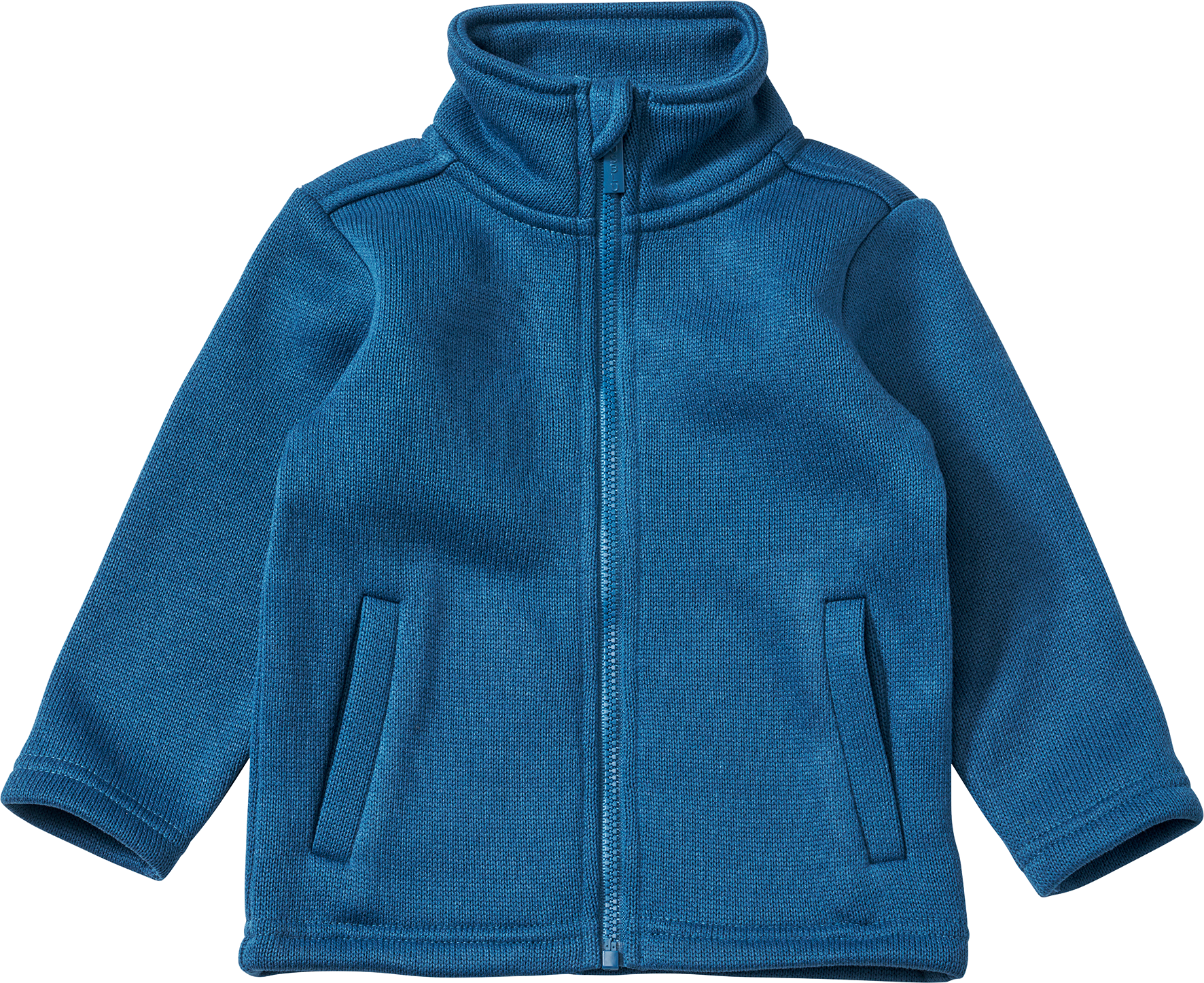Jacke aus Strickfleece, blau, Gr. 128