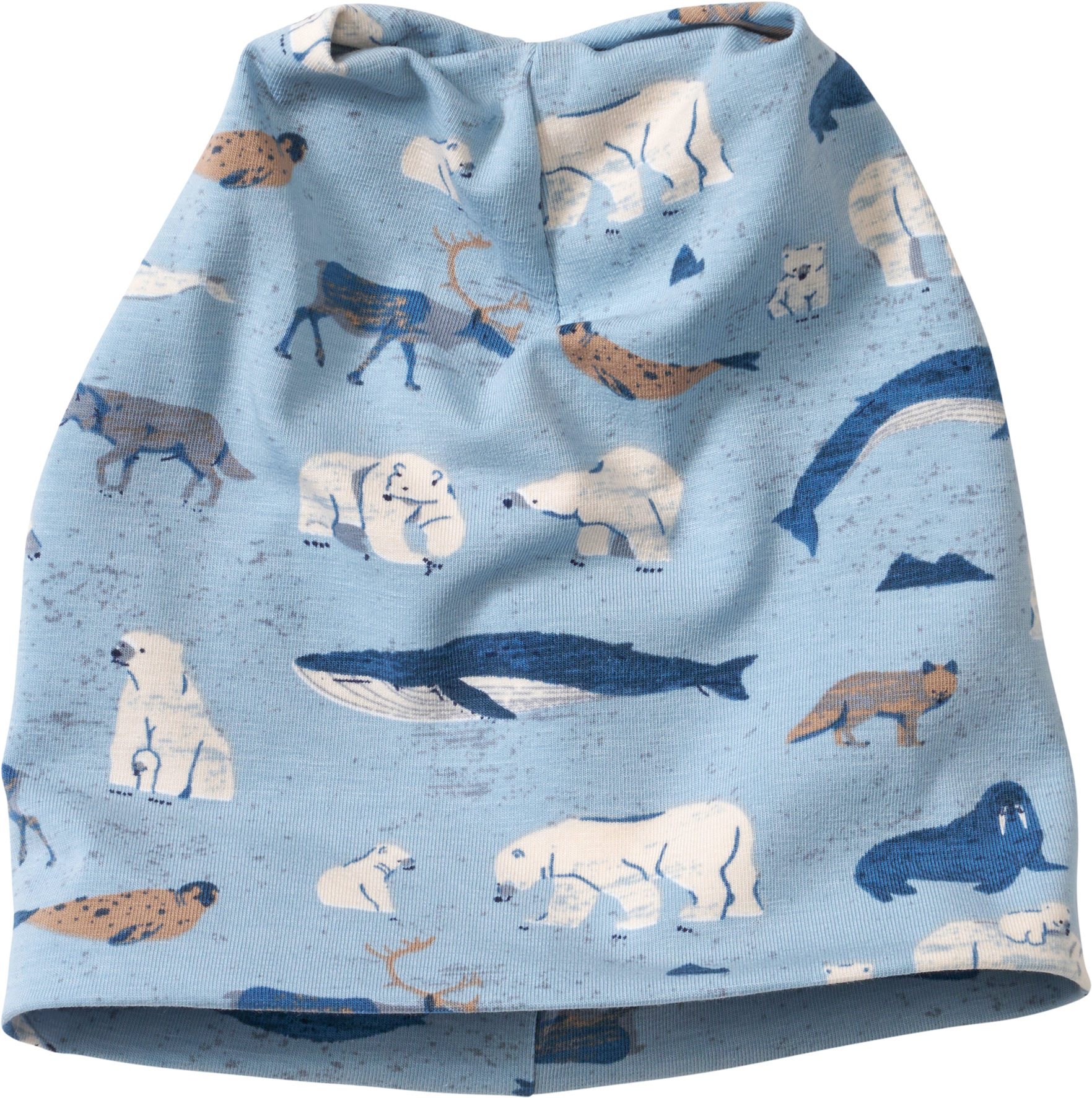 Mütze Pro Climate mit Tier-Muster, blau, Gr. 48/49
