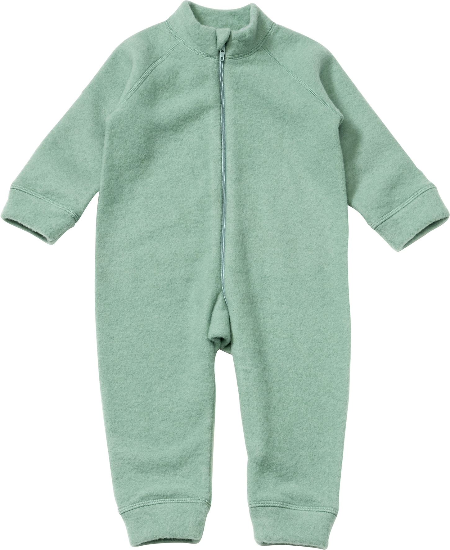 Overall aus Bio-Merinowolle, grün, Gr. 62/68