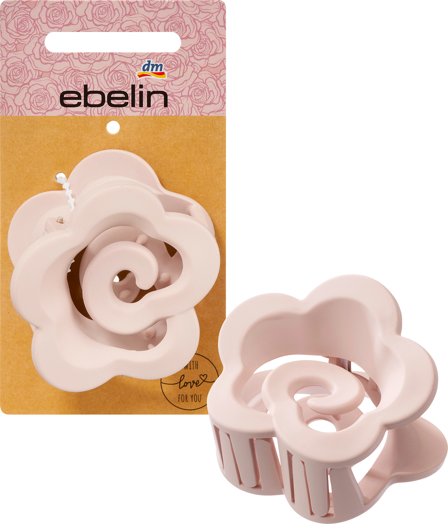 Haarklammer Rose 