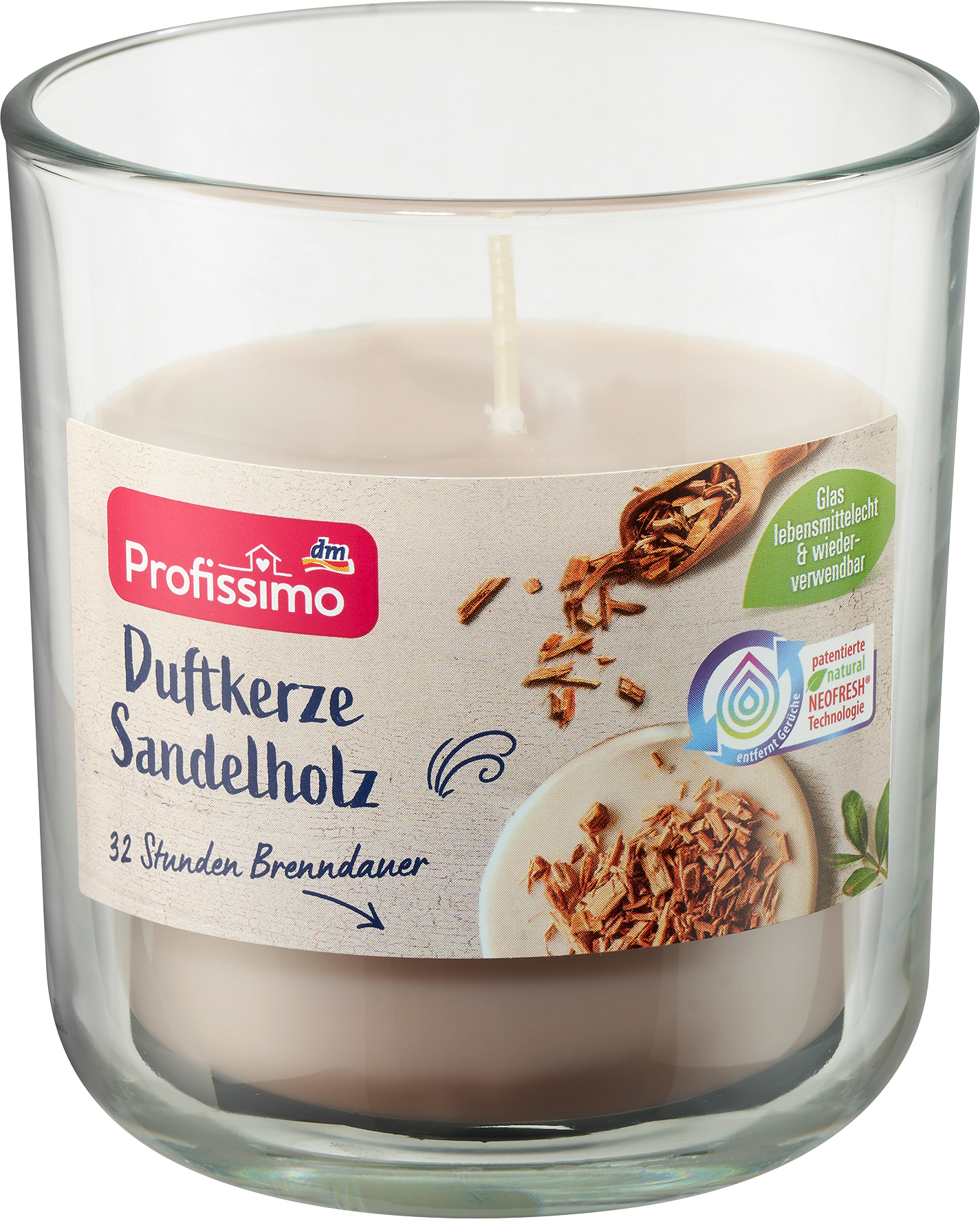 Profissimo Duftkerze im Glas Sandelholz bei DM DE kaufen