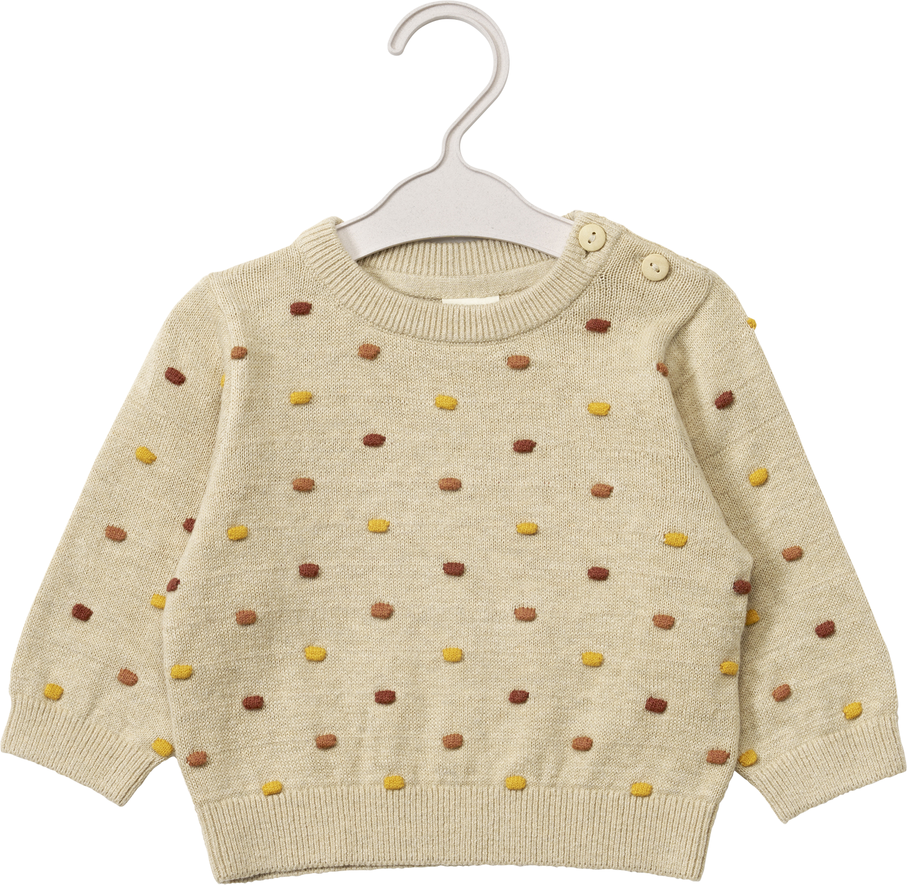 Pullover mit Noppen-Struktur, beige, Gr. 68