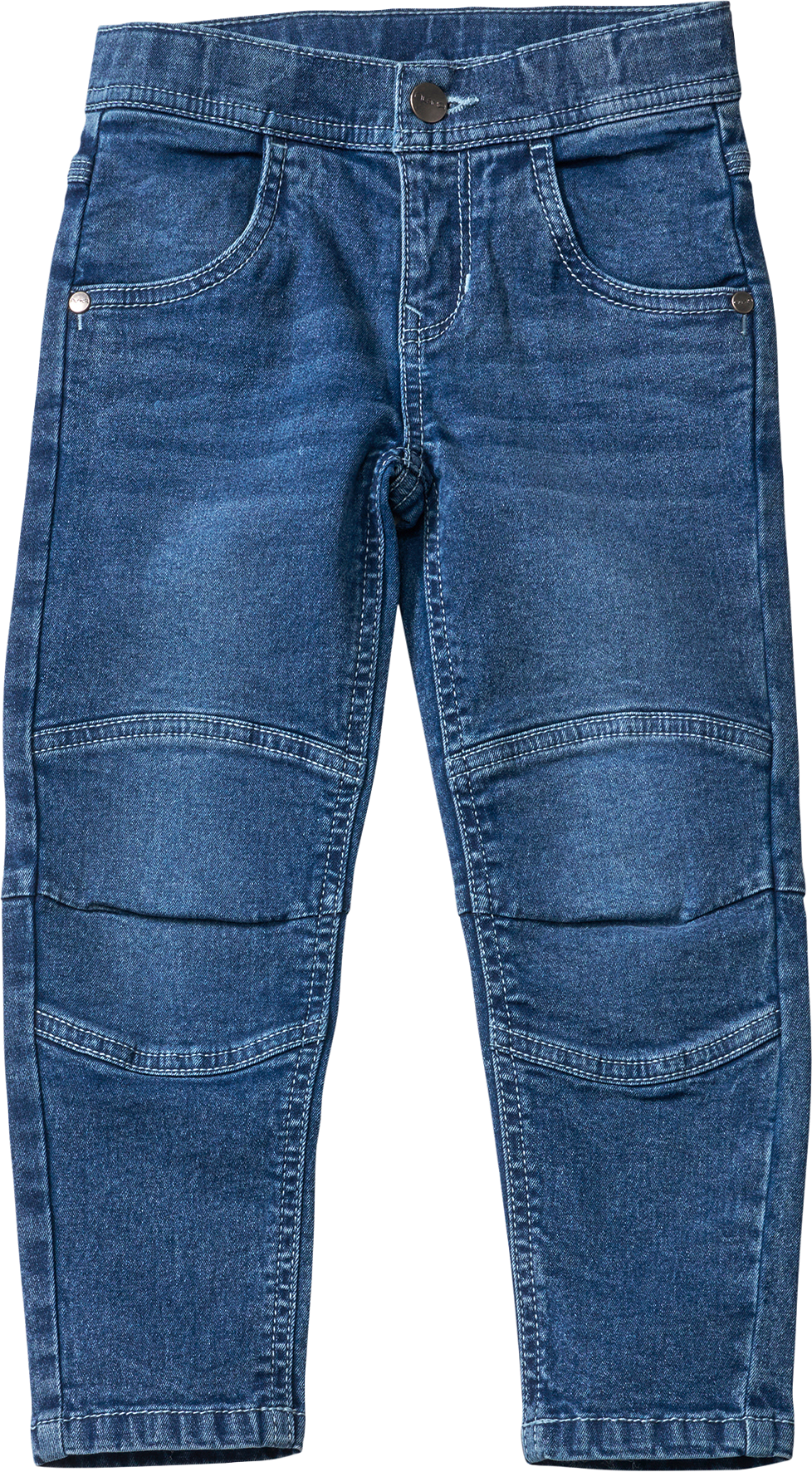 Jeans mit schmalem Schnitt & Nieten, blau, Gr. 98