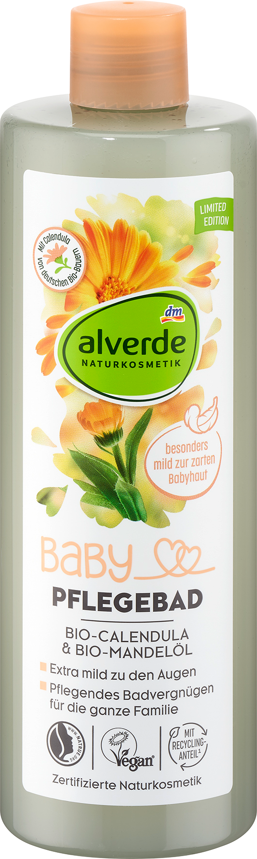 Baby Pflegebad Bio-Calendula & Bio-Mandelöl 