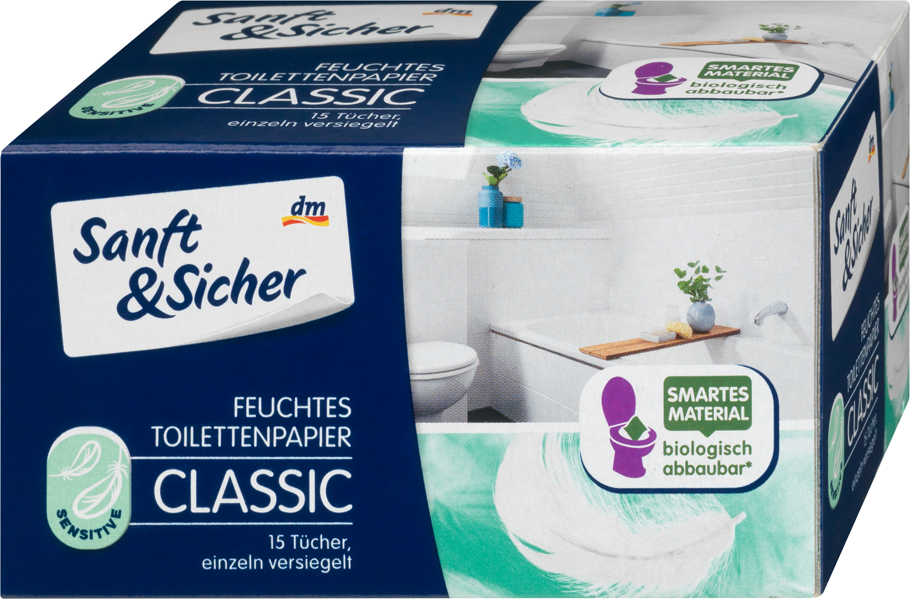Sanft&Sicher Feuchtes Toilettenpapier Classic Sensitive bei DM kaufen