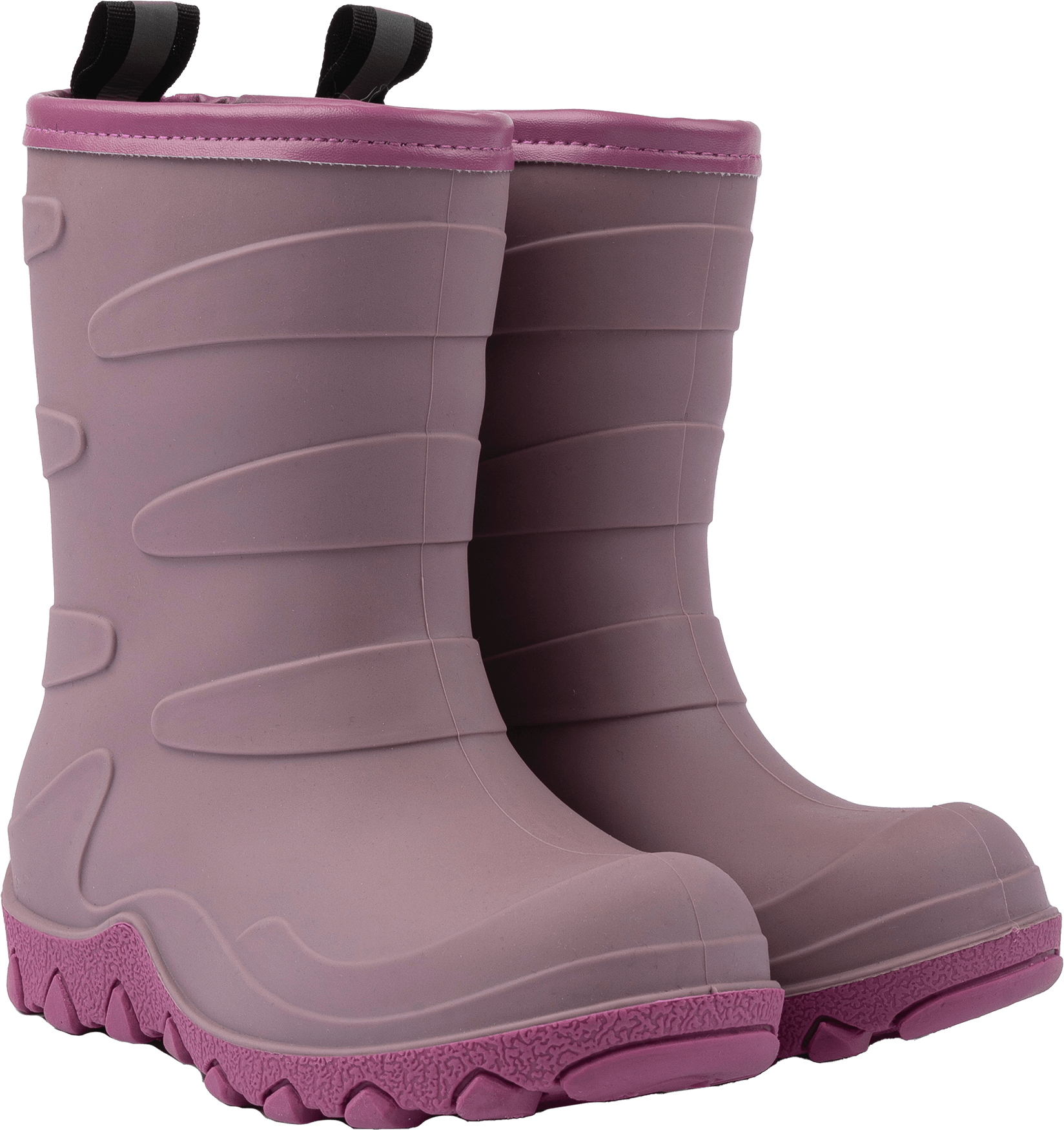 Gummistiefel mit Wollfutter, rosa, Gr. 28/29