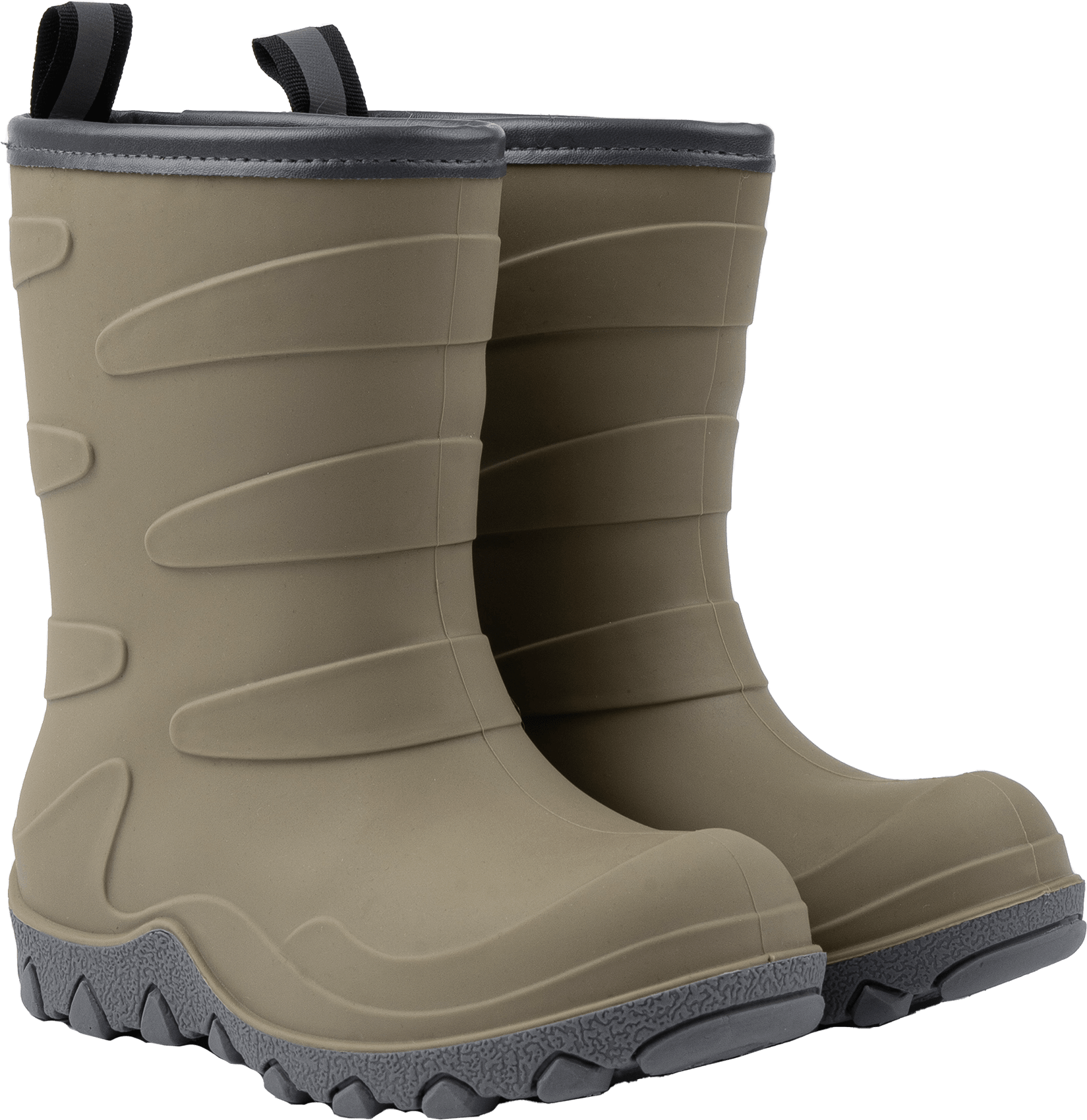 Gummistiefel mit Wollfutter, beige, Gr. 26/27