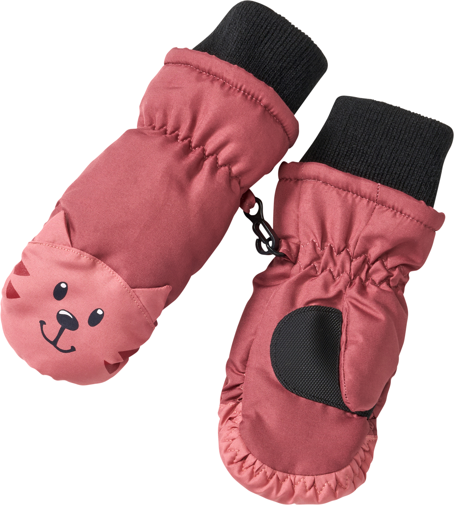 Thermohandschuhe mit Katzen-Motiv, rosa, Gr. 1