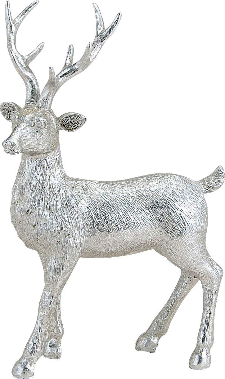 Polyhirsch, silber