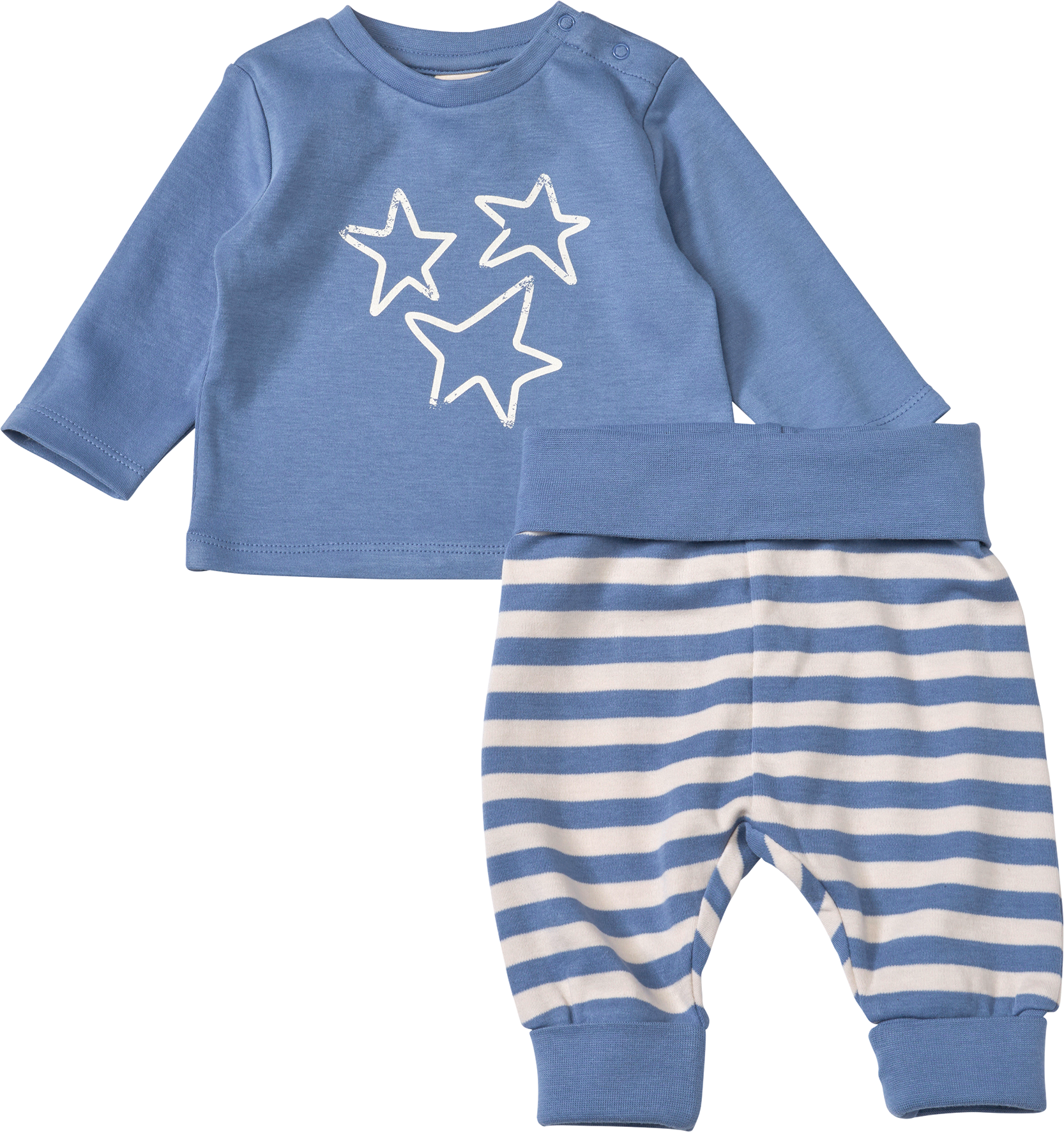 Set mit Langarmshirt & Hose, blau, Gr. 56