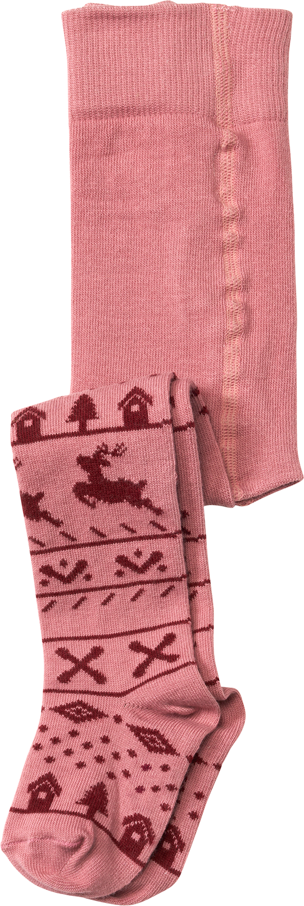 Strumpfhose mit Winter-Motiv, rosa, Gr. 74/80