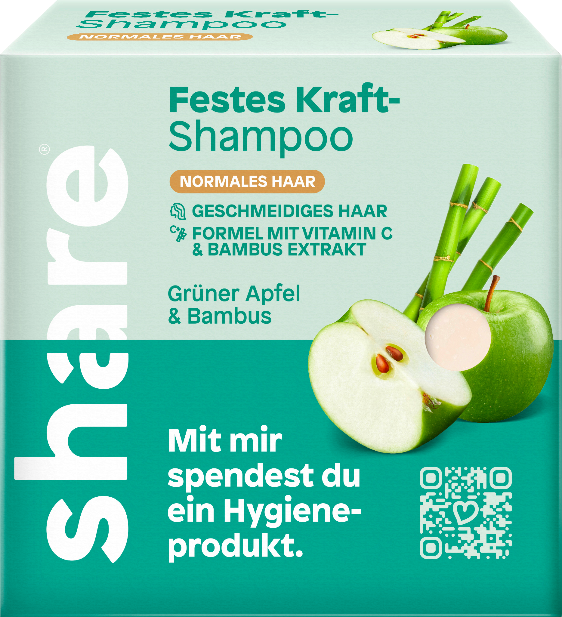 Festes Shampoo Grüner Apfel & Bambus