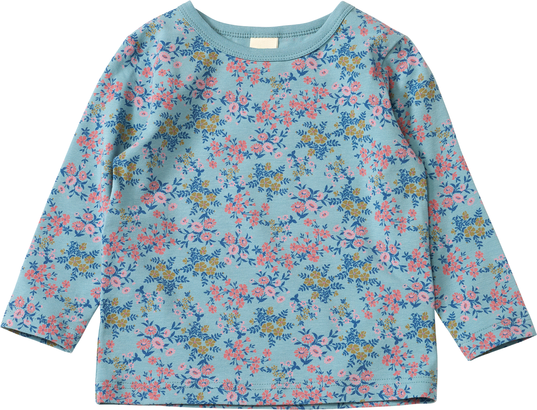 Langarmshirt Pro Climate mit Blumen-Muster, blau, Gr. 128