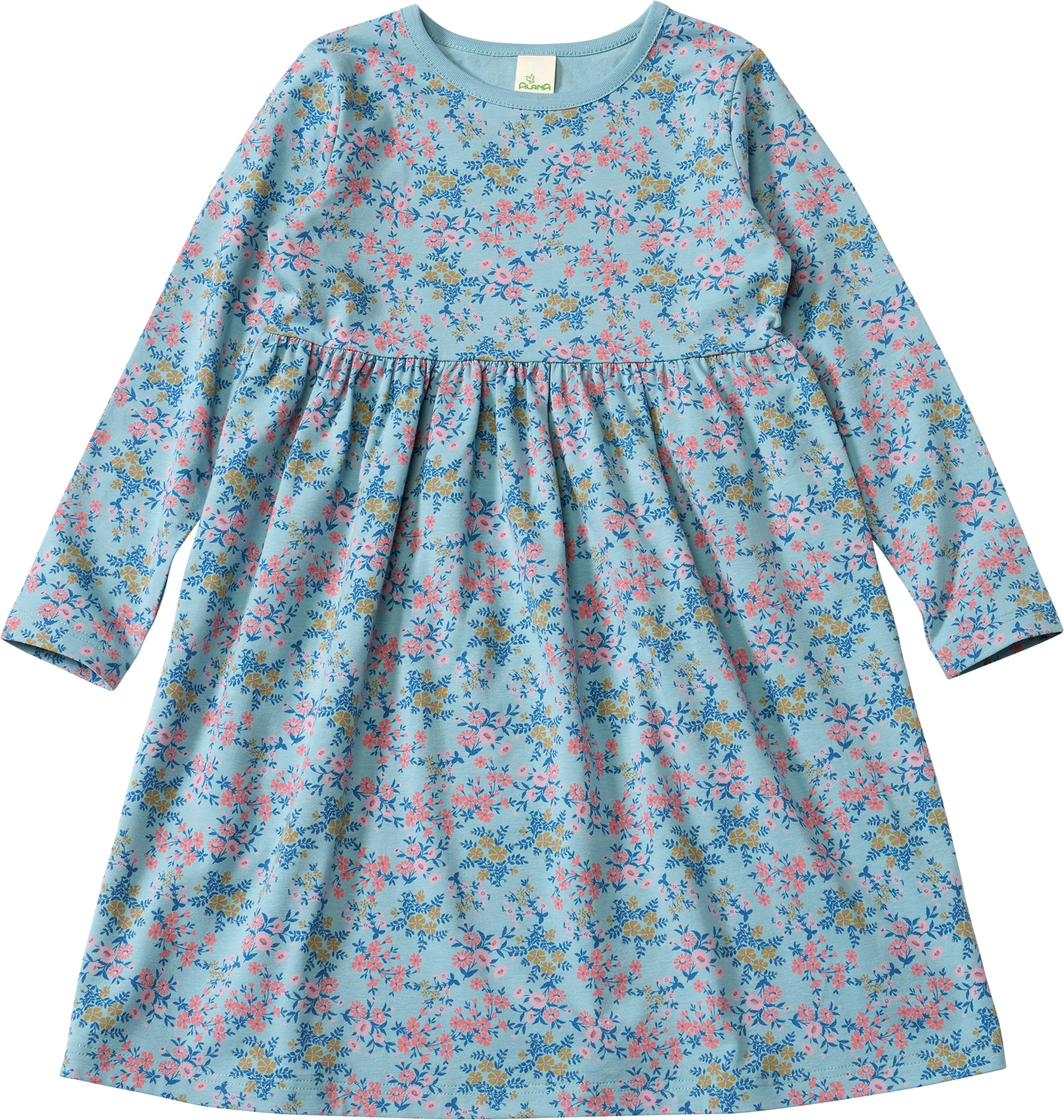 Kleid Pro Climate mit Blumen-Muster, blau, Gr. 128