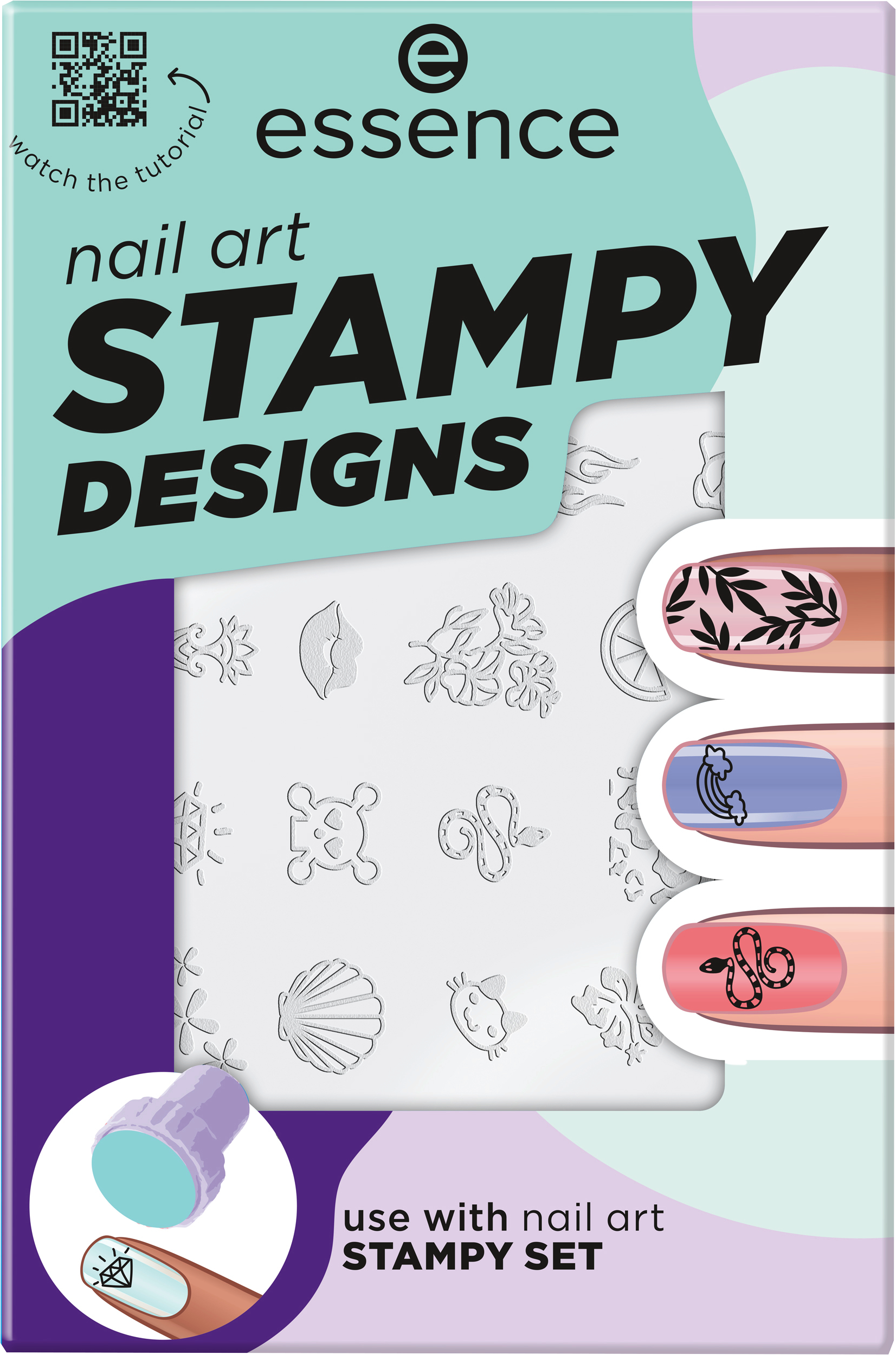 Nagelschablone Nail Art Stampy Designs