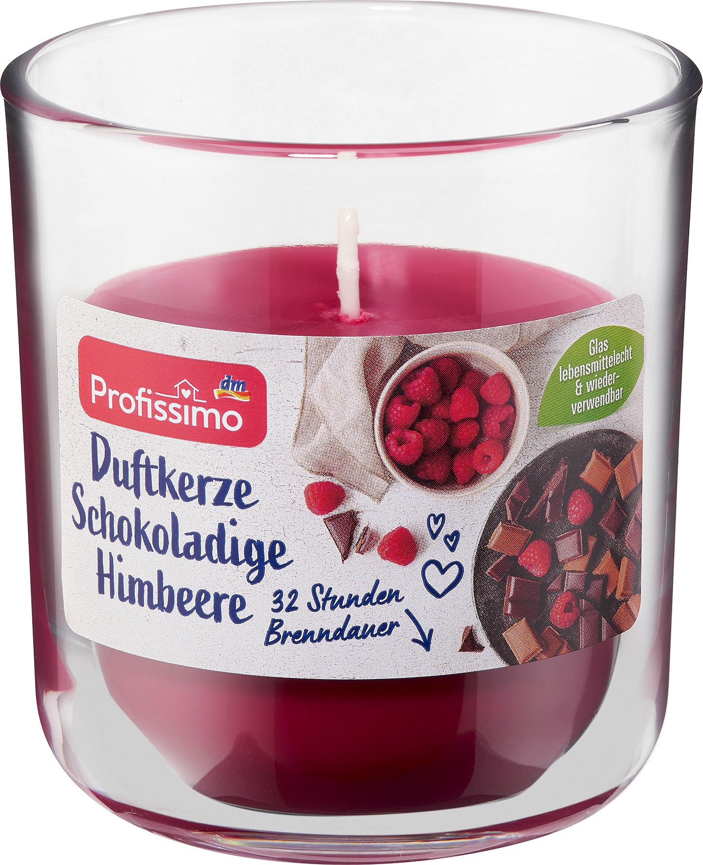 Profissimo Duftkerze im Glas schokoladige Himbeere bei DM kaufen