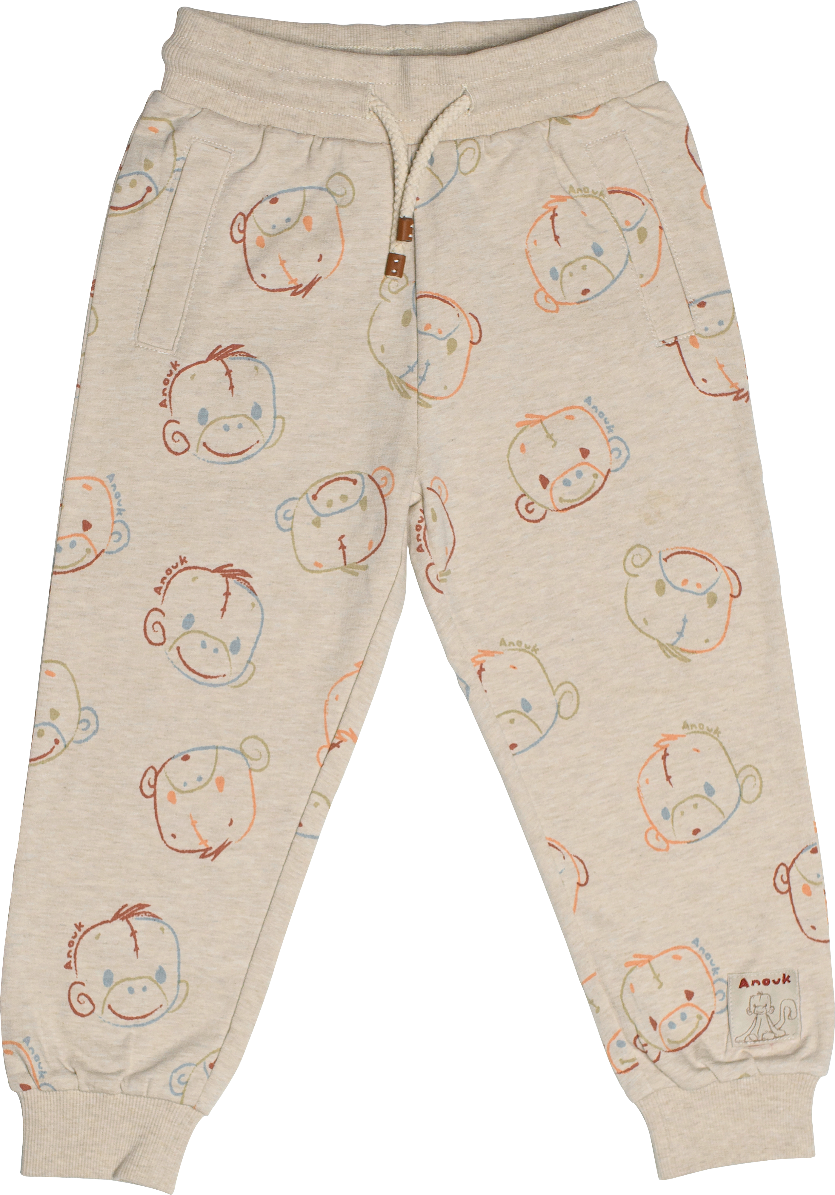 Anouk Jogginghose mit Affi-Motiv & Kordel, beige, Gr. 110