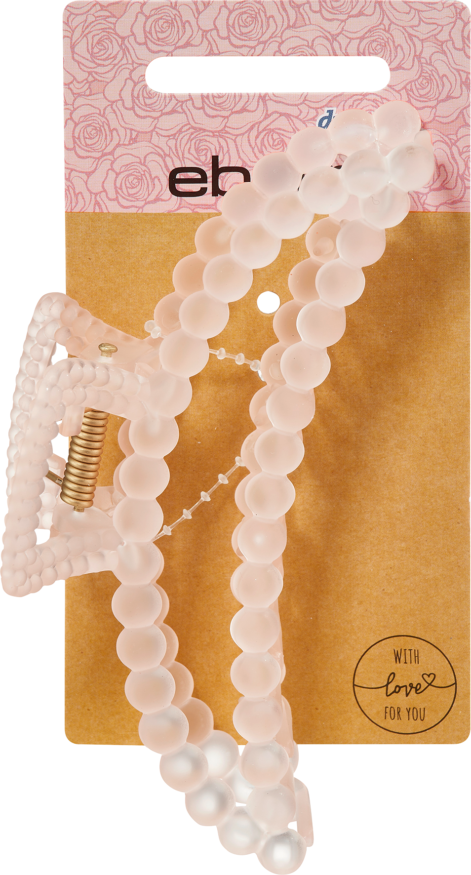 Haarklammer Bubbleoptik rosa