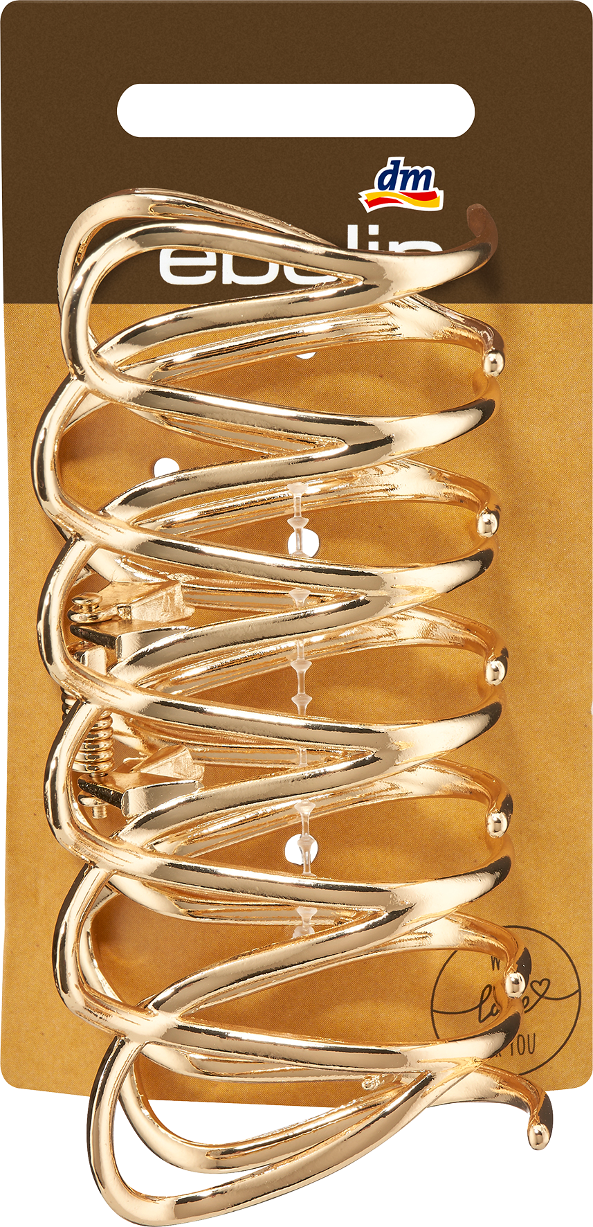Haarklammern Metall, Gold-Optik
