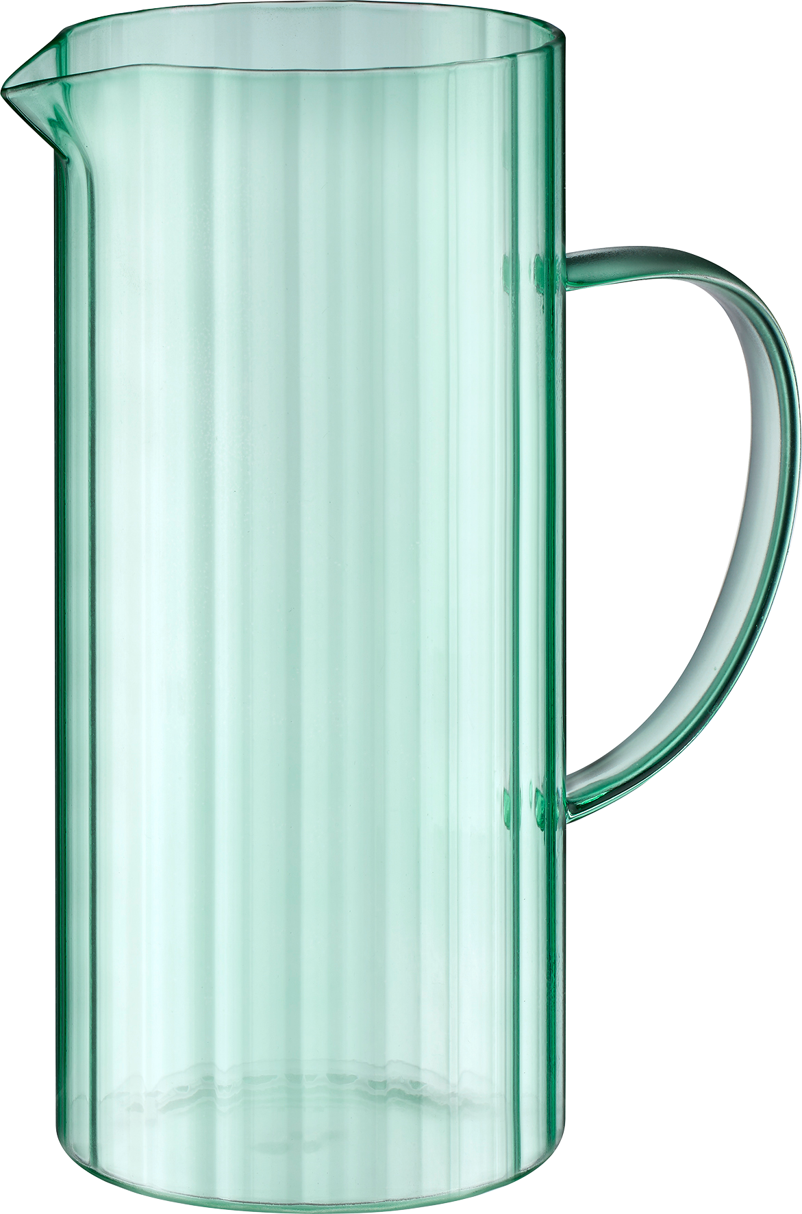 Karaffe aus Glas mit Henkel, grün