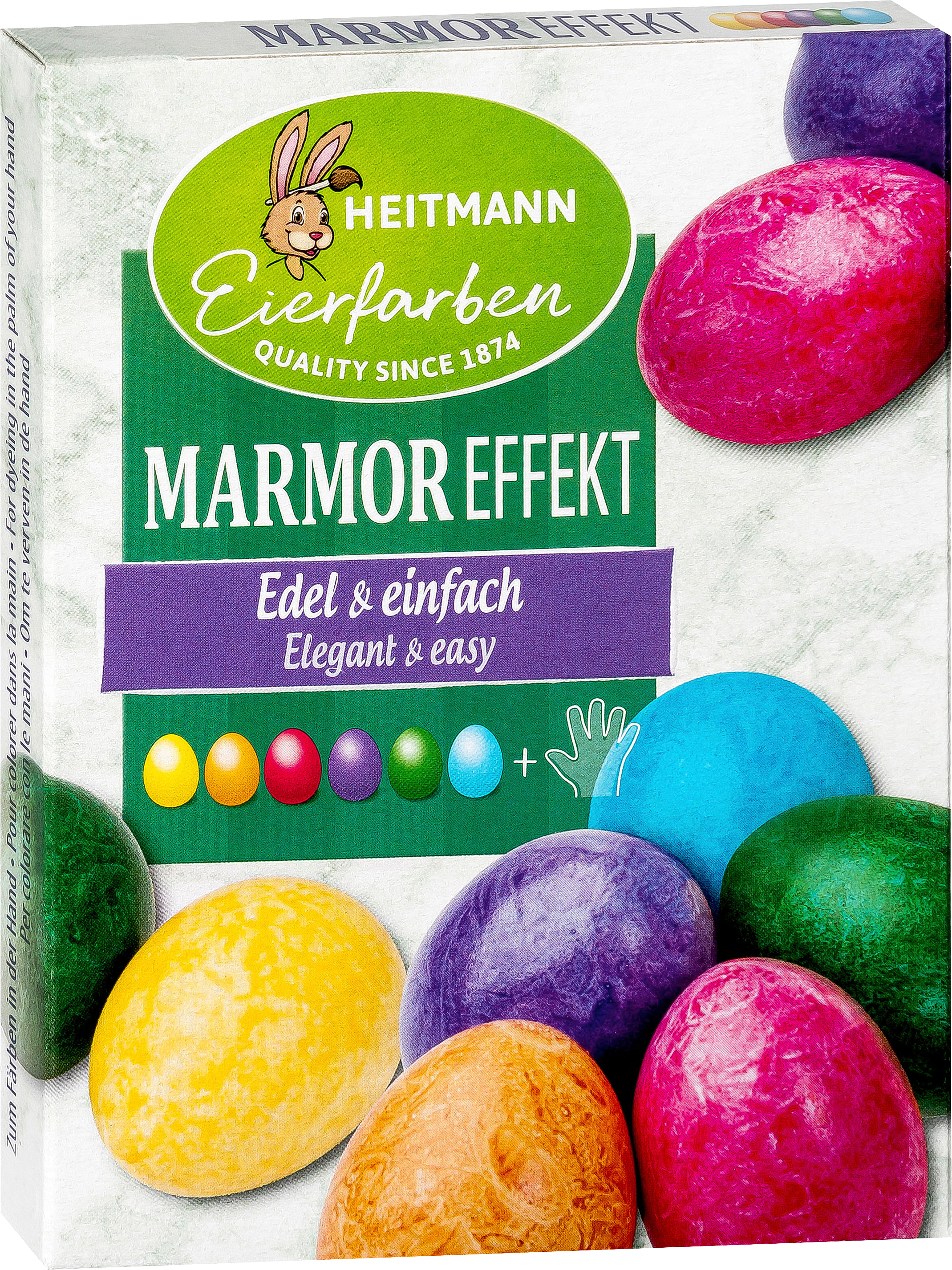 Eierfarben Marmor-Effekt