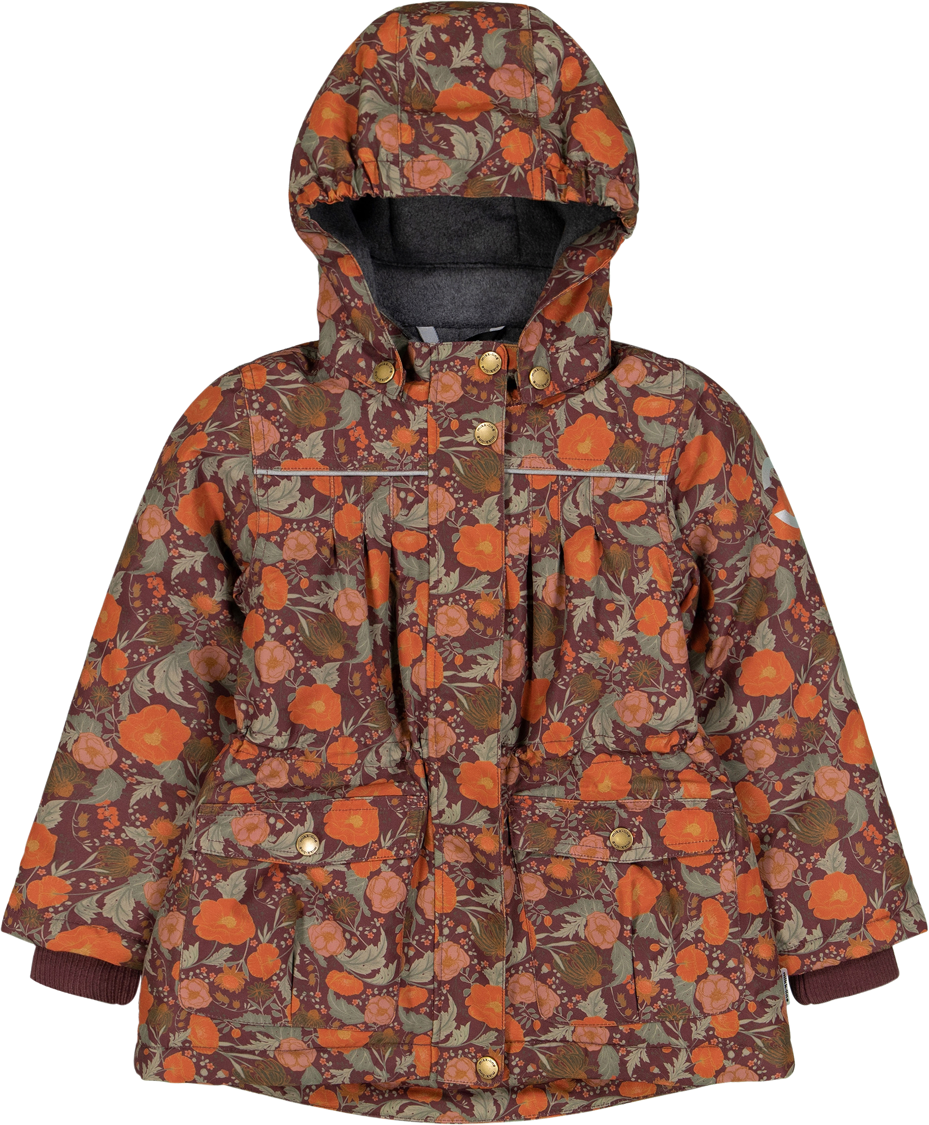 Schneejacke mit Blumen-Muster, bunt, Gr. 98/104