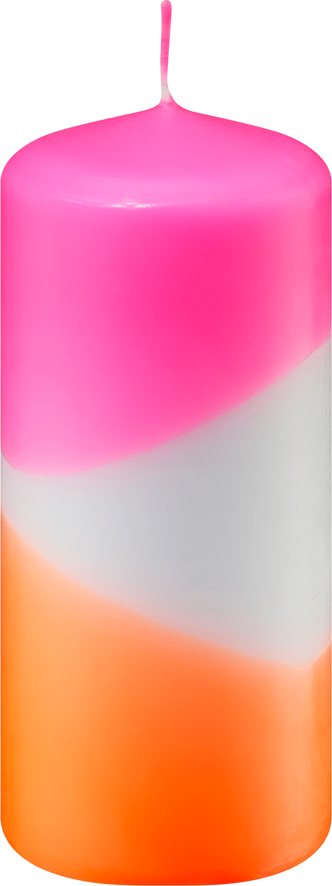 Stumpenkerze gedippt Neon 