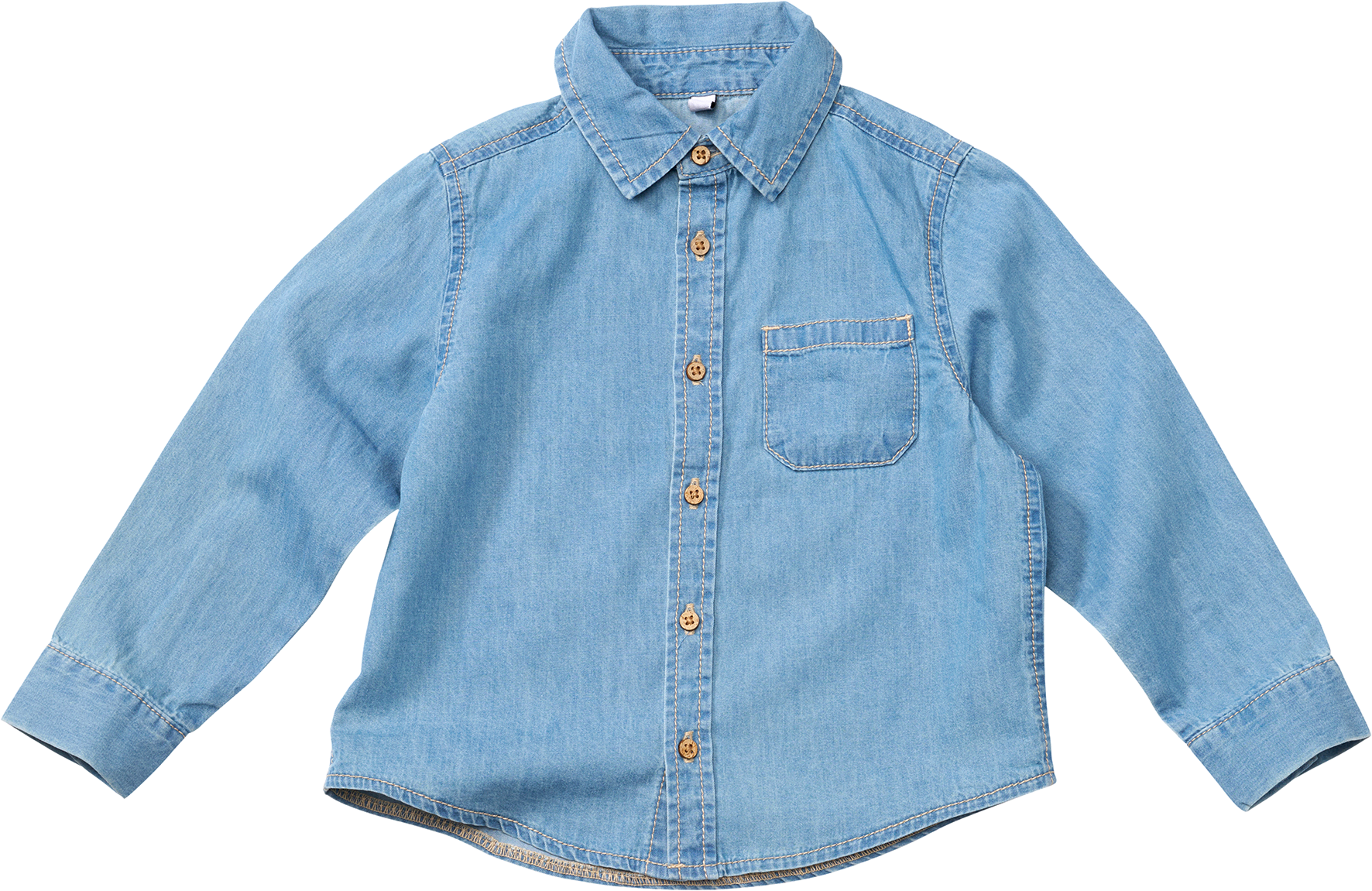 Hemd aus Jeans-Stoff, blau, Gr. 98