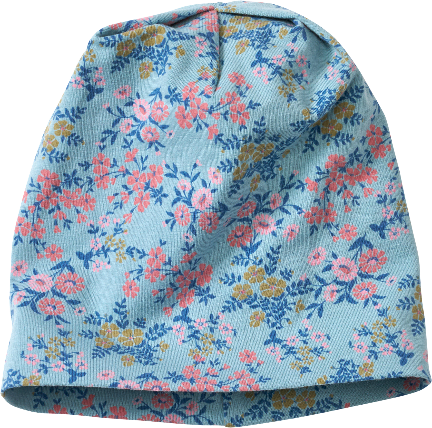 Mütze Pro Climate mit Blumen-Muster, blau, Gr. 46/47