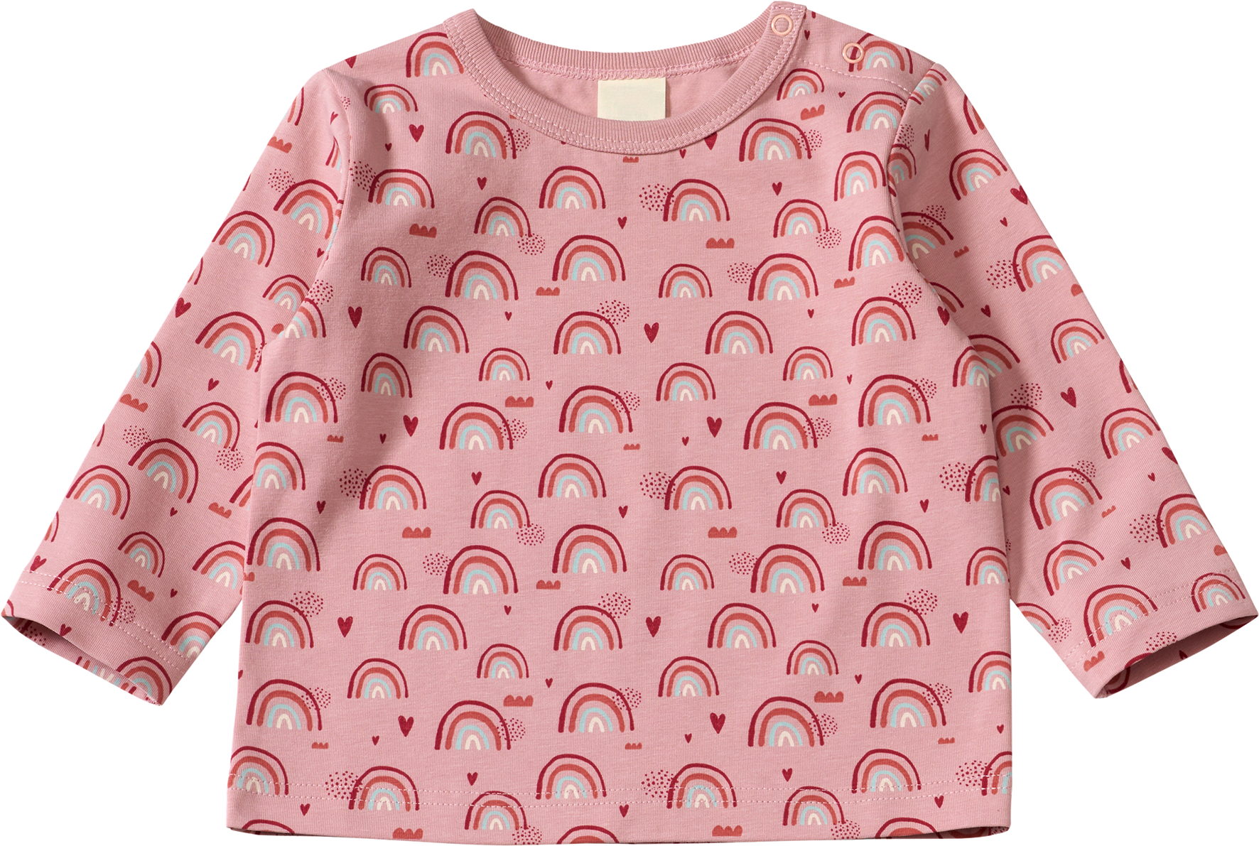 Langarmshirt Pro Climate mit Regenbogen-Muster, rosa, Gr. 86