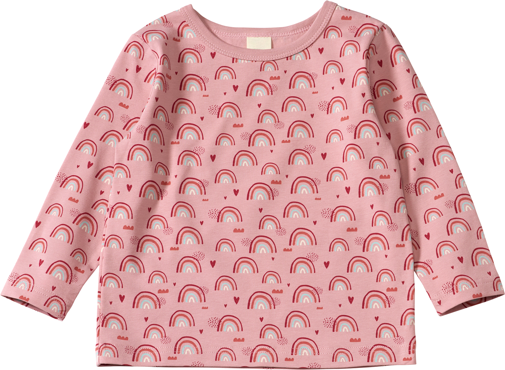 Langarmshirt Pro Climate mit Regenbogen-Muster, rosa, Gr. 110