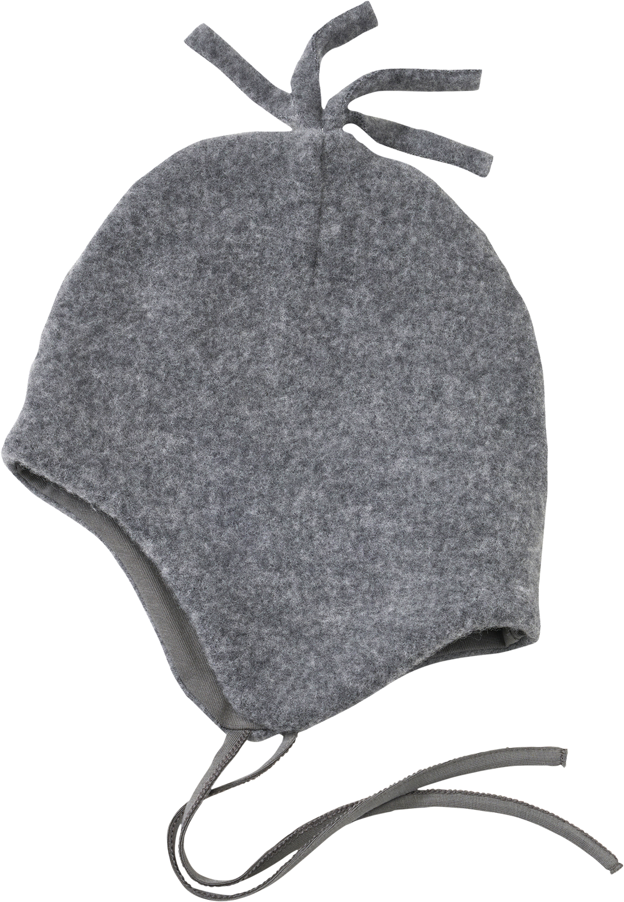 Mütze mit Bio-Wolle, grau, Gr. 52/53