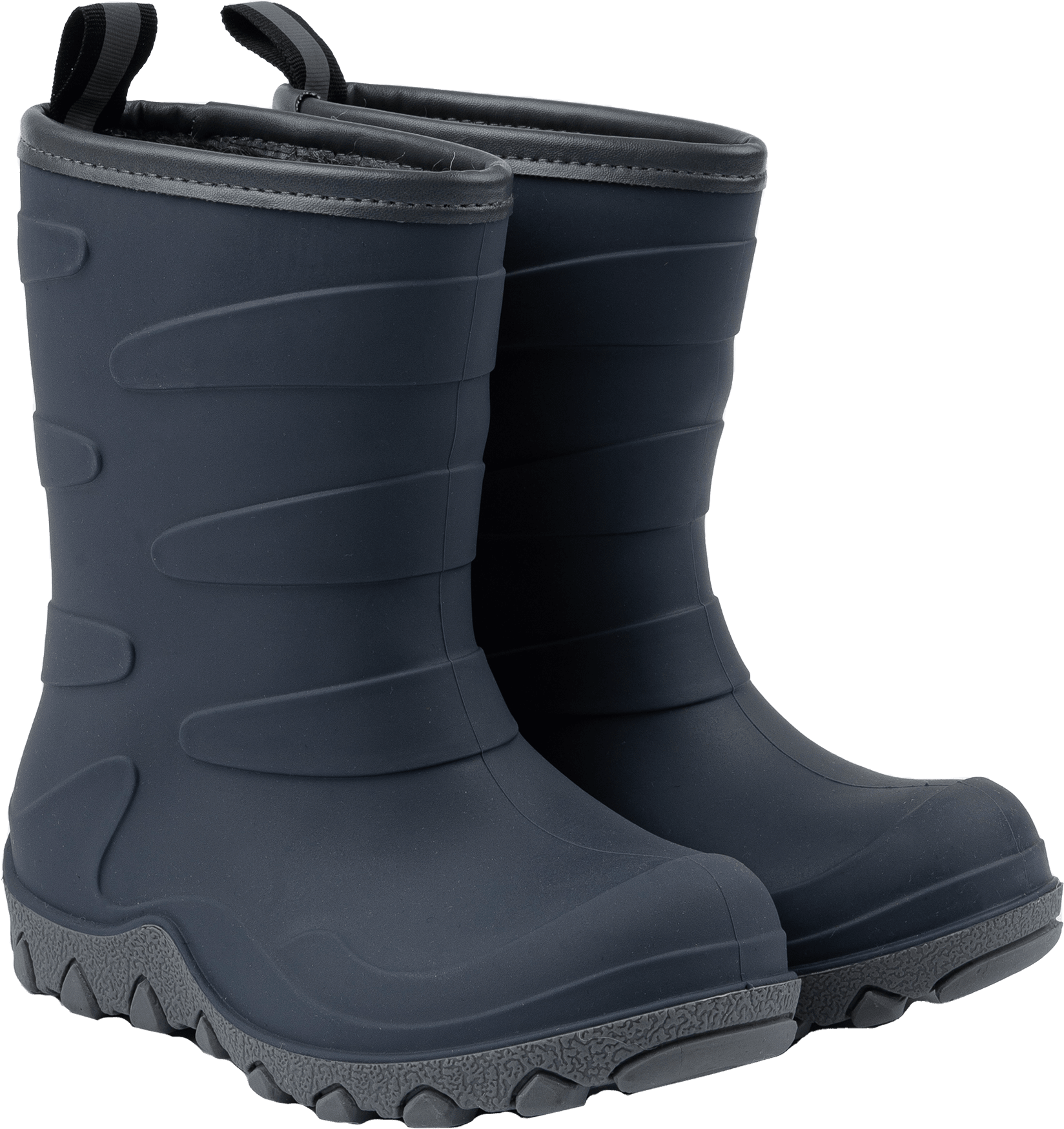 Gummistiefel mit Wollfutter, blau, Gr. 26/27