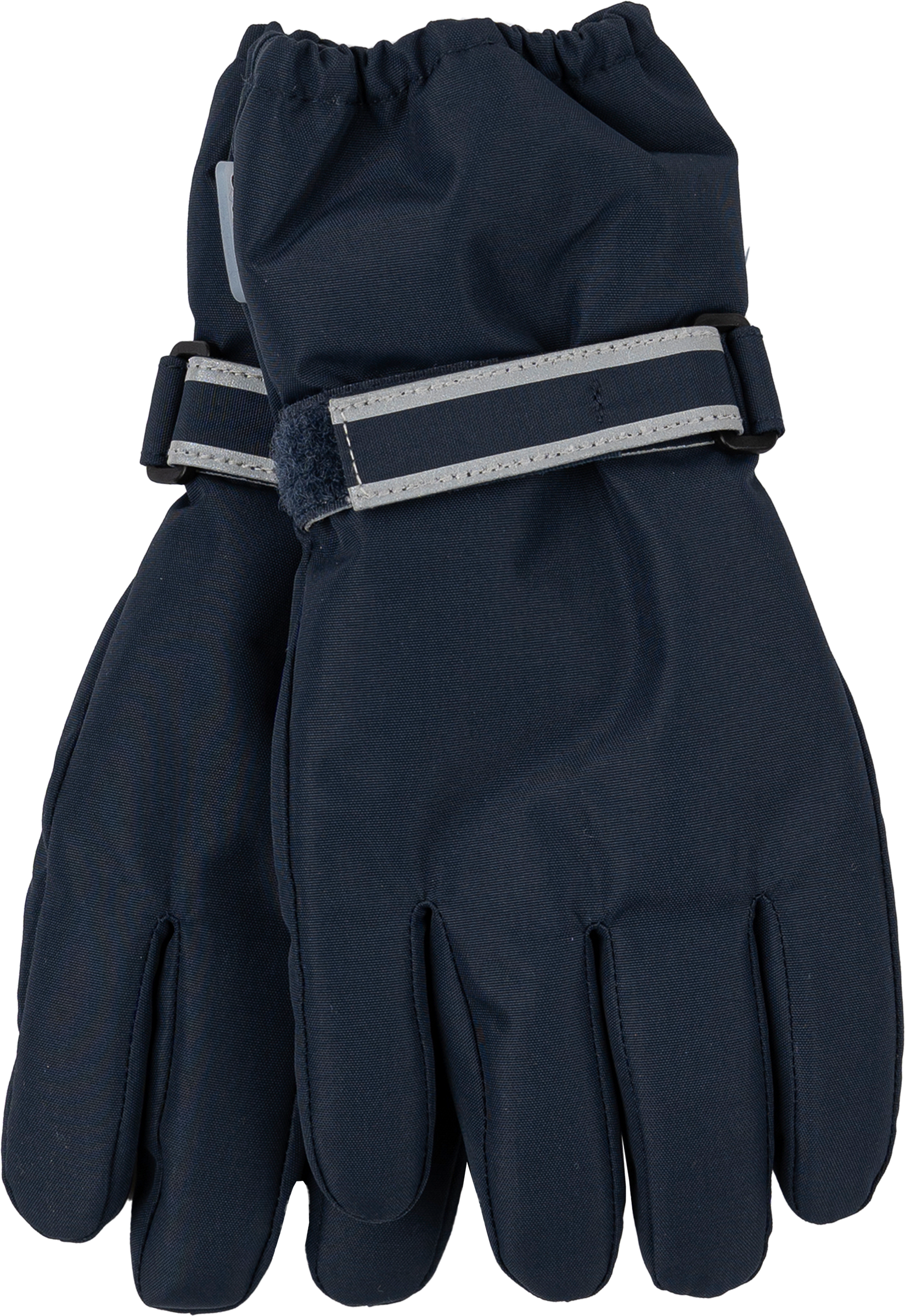 Handschuhe mit reflektierenden Streifen, blau, Gr. 122/128