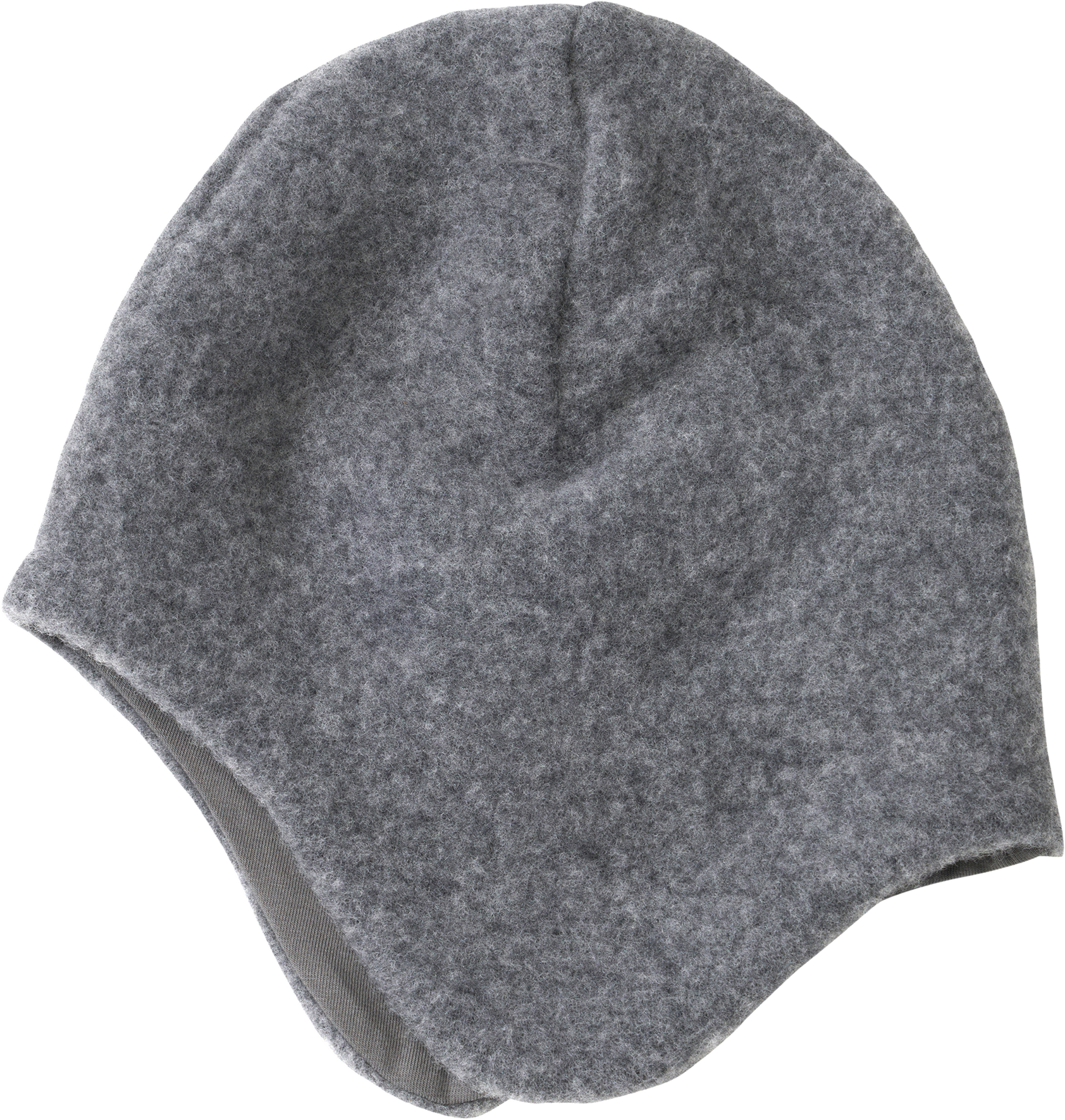 Mütze mit Bio-Wolle, grau, Gr. 54/55